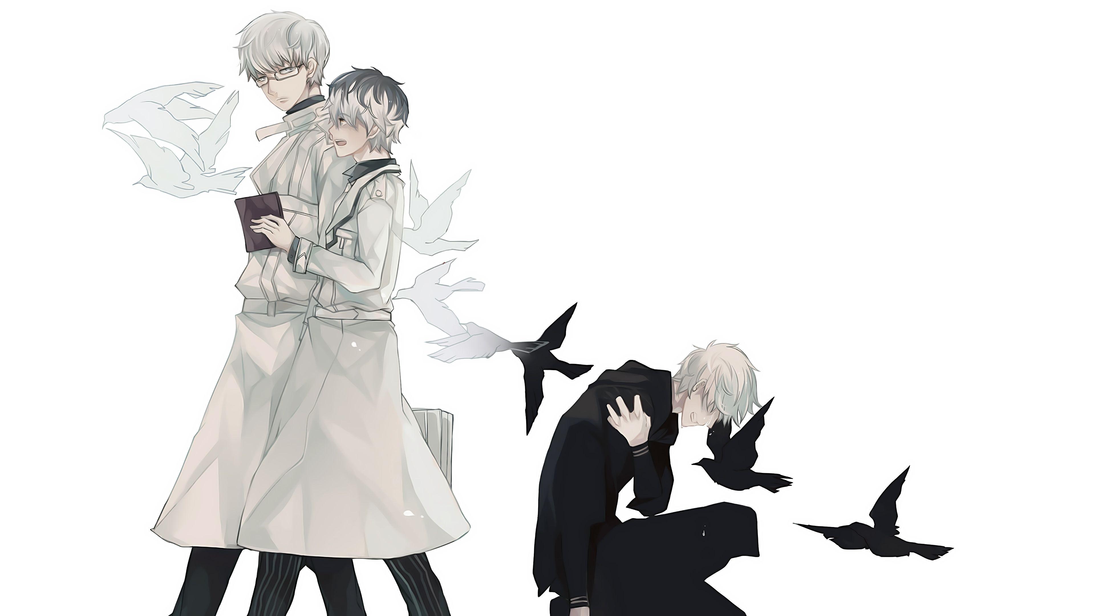 3840x2160 Tokyo Ghoul:re Haise Sasaki Ken Kaneki Kishou Arima 4K