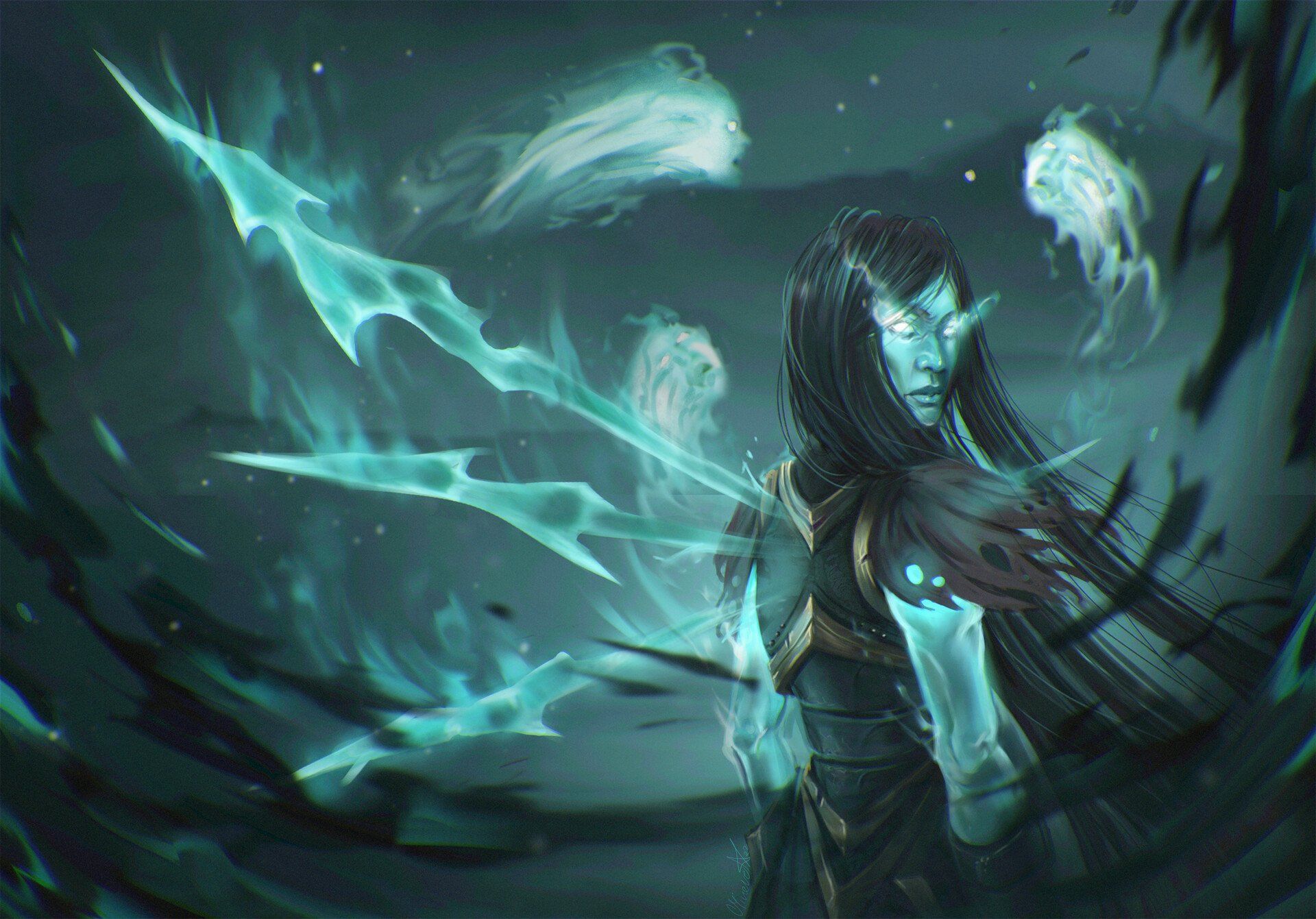 1920x1341 Download Shadow Isles (League Of Legends) Kalista (League Of Legends) Video Game League Of Legends HD Wallpaper