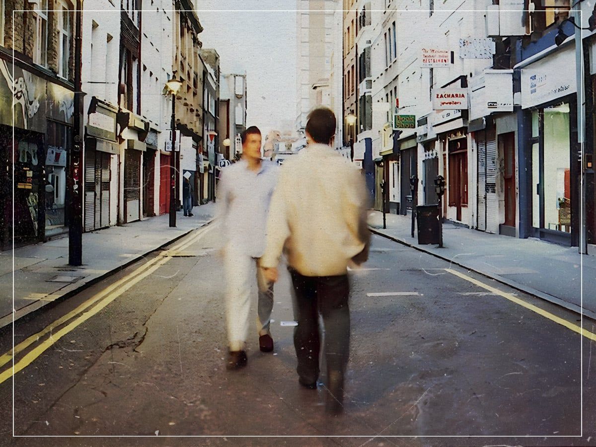 1200x900 Who are the men on Oasis' 'What's The Story Morning Glory' cover?