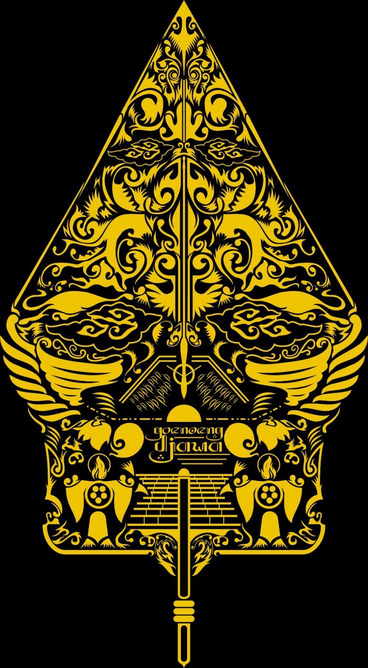 736x1337 Wayang Gunungan. Logo seni, Ilustrasi kayu, Pola vektor