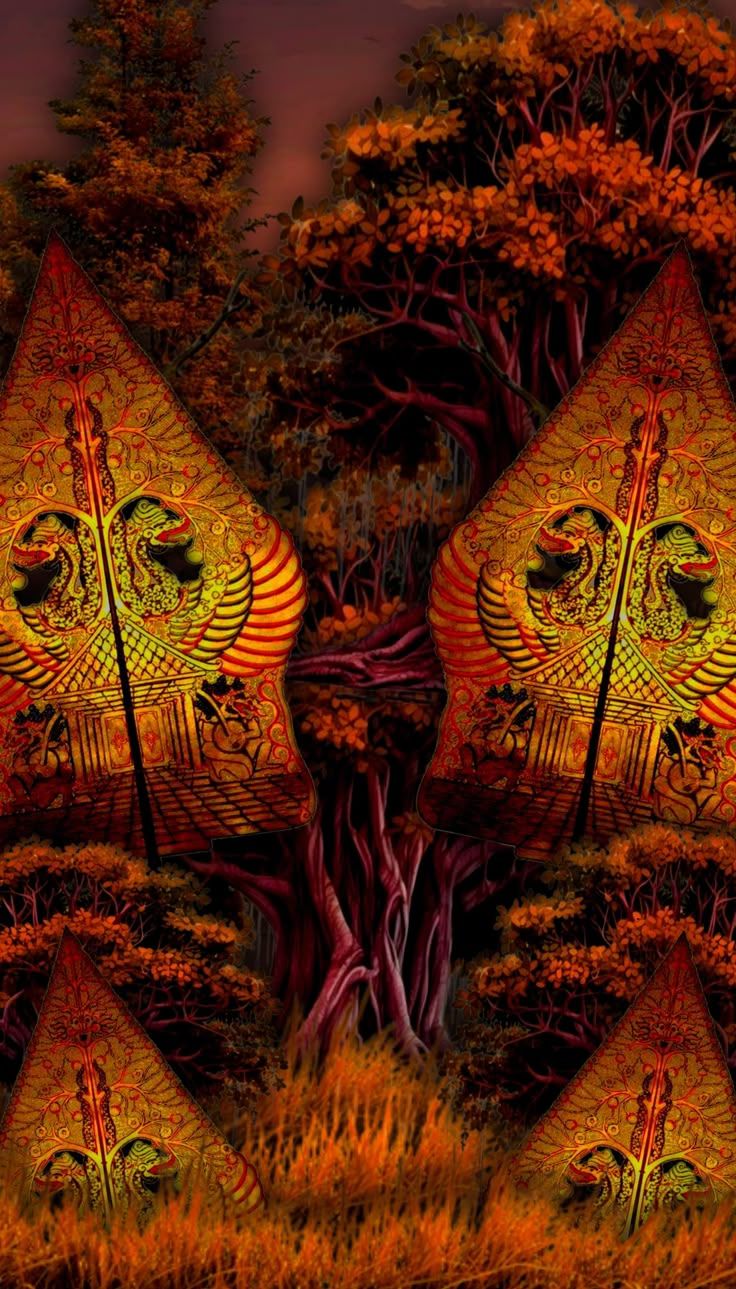 736x1289 Background gunungan wayang. Logo design bendera, Mentahan wayang jawa, Seni tradisional