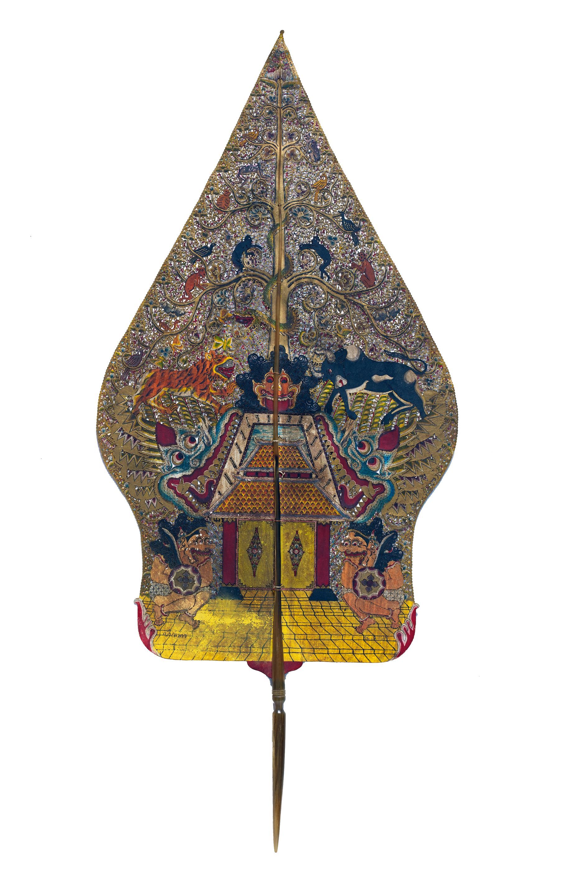 1817x2880 A GUNUNGAN WAYANG KULIT FIGURE Indonesia, 1982