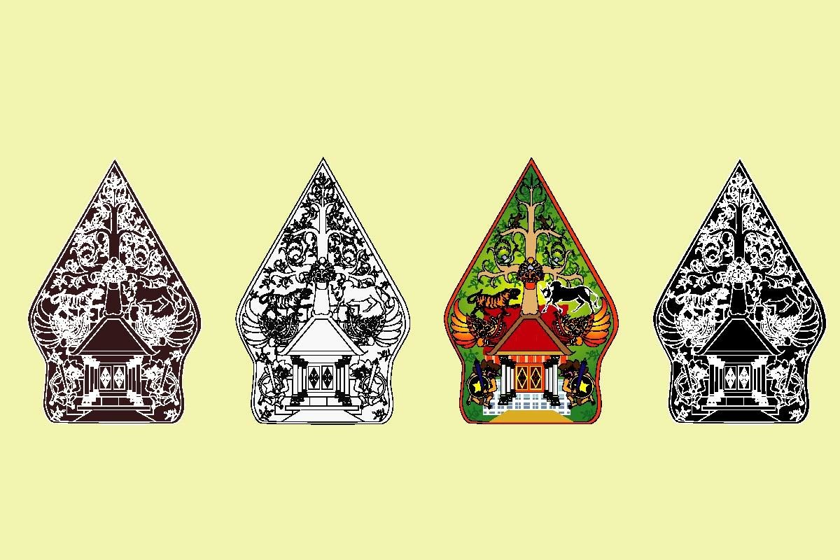 1200x800 Wayang Gunungan Indonesian Pupet, Vector Graphic by Aksara Tube · Creative Fabrica