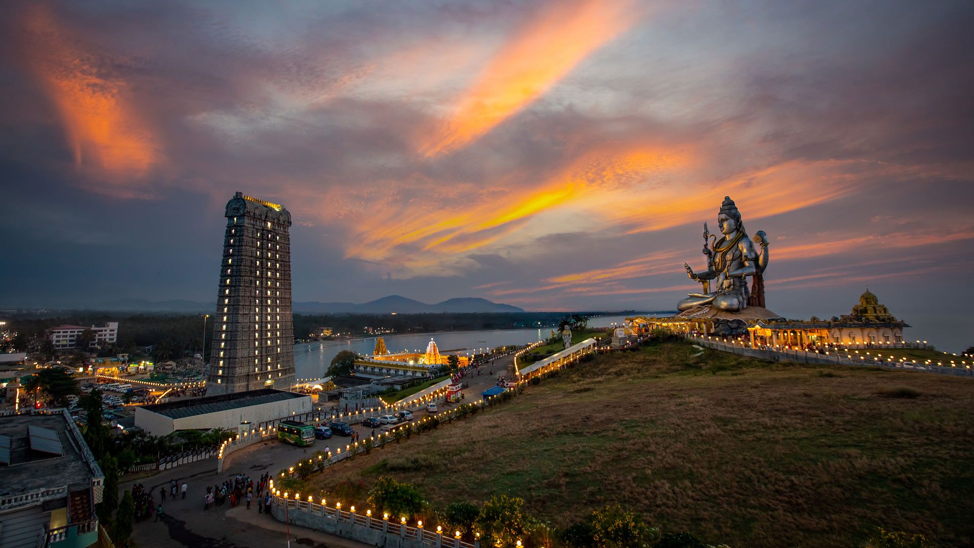 1920x1080 Bing HD Wallpaper Nov 2024: Murudeshwara Temple, Murdeshwar, Karnataka Wallpaper Gallery