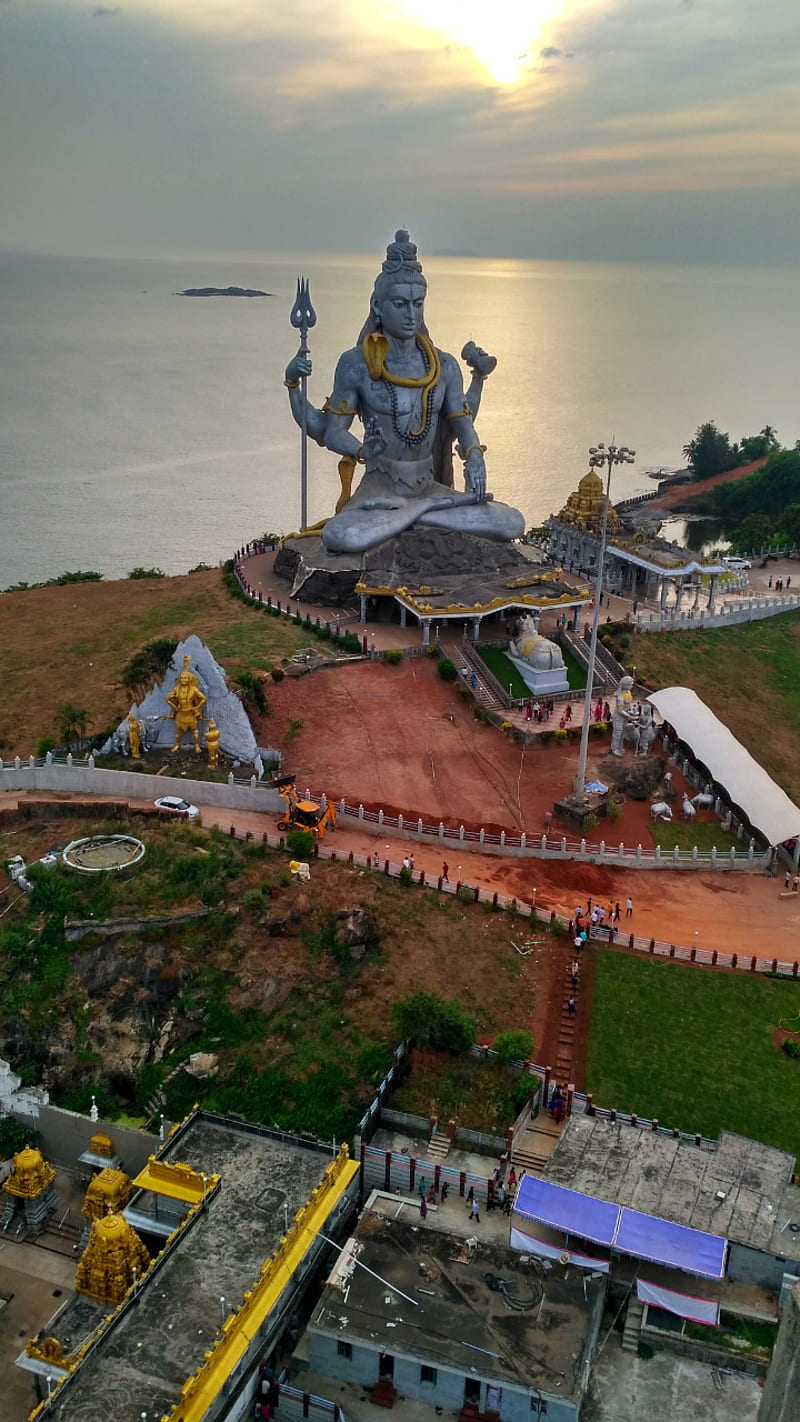 800x1422 Murudeshwara, lord siva, shiva, siva, HD phone wallpaper
