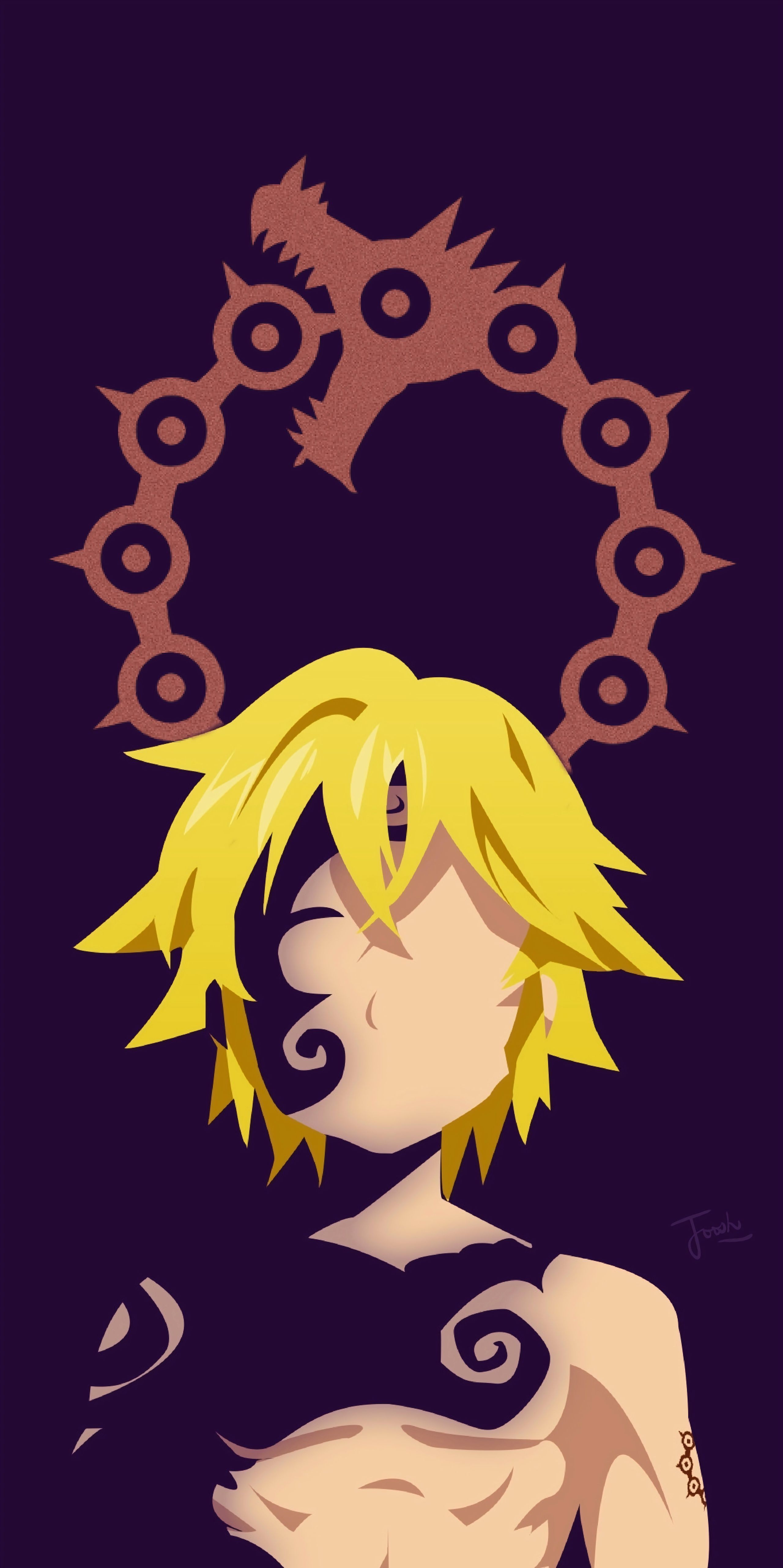 2560x5126 Meliodas iPhone Wallpaper