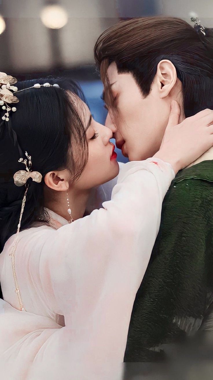 736x1311 Love is sweet chinese drama kiss. Till end of the moon wallpaper, Romantic romance lace