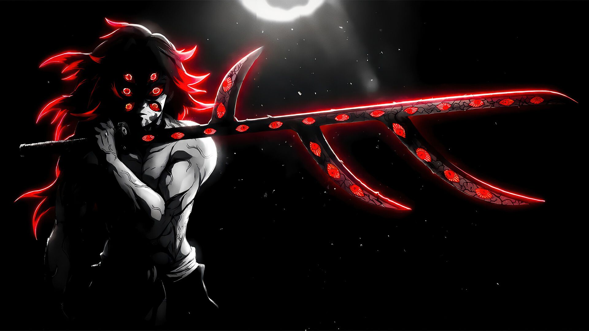1920x1080 Kokushibo Demon Slayer Wallpaper 4K HD PC
