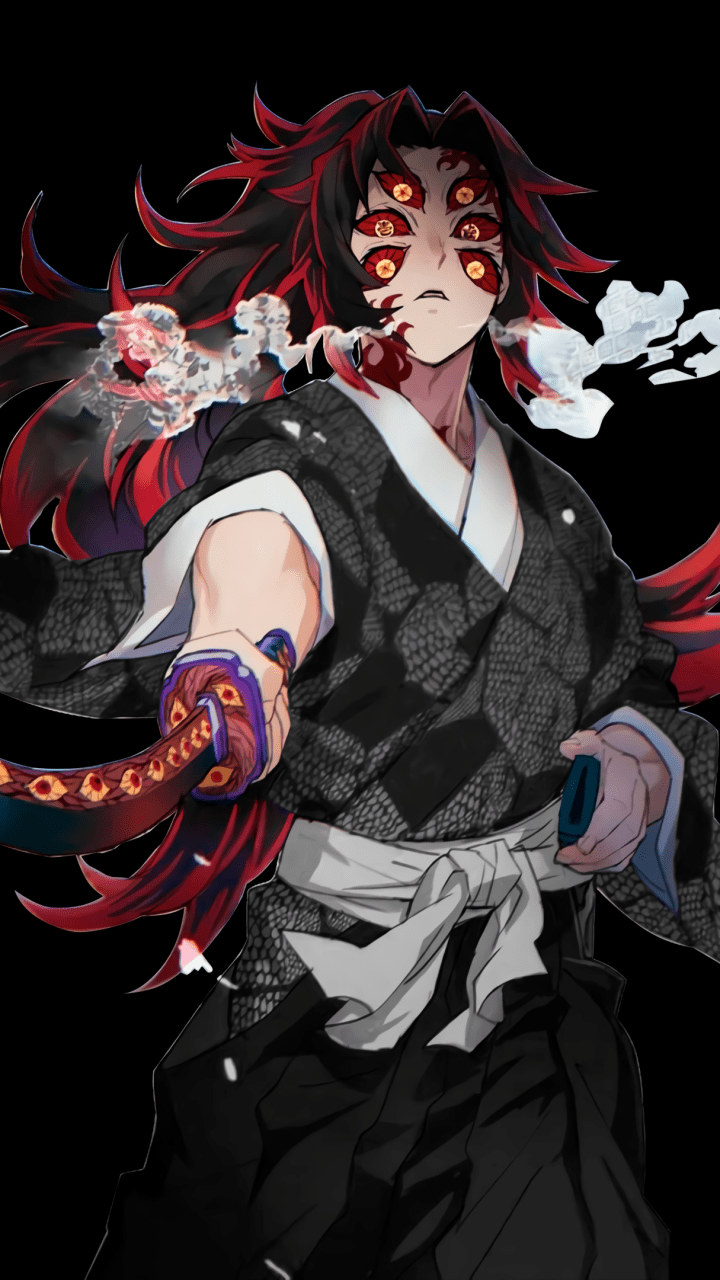 720x1280 Kokushibo Wallpaper 4K, Black background