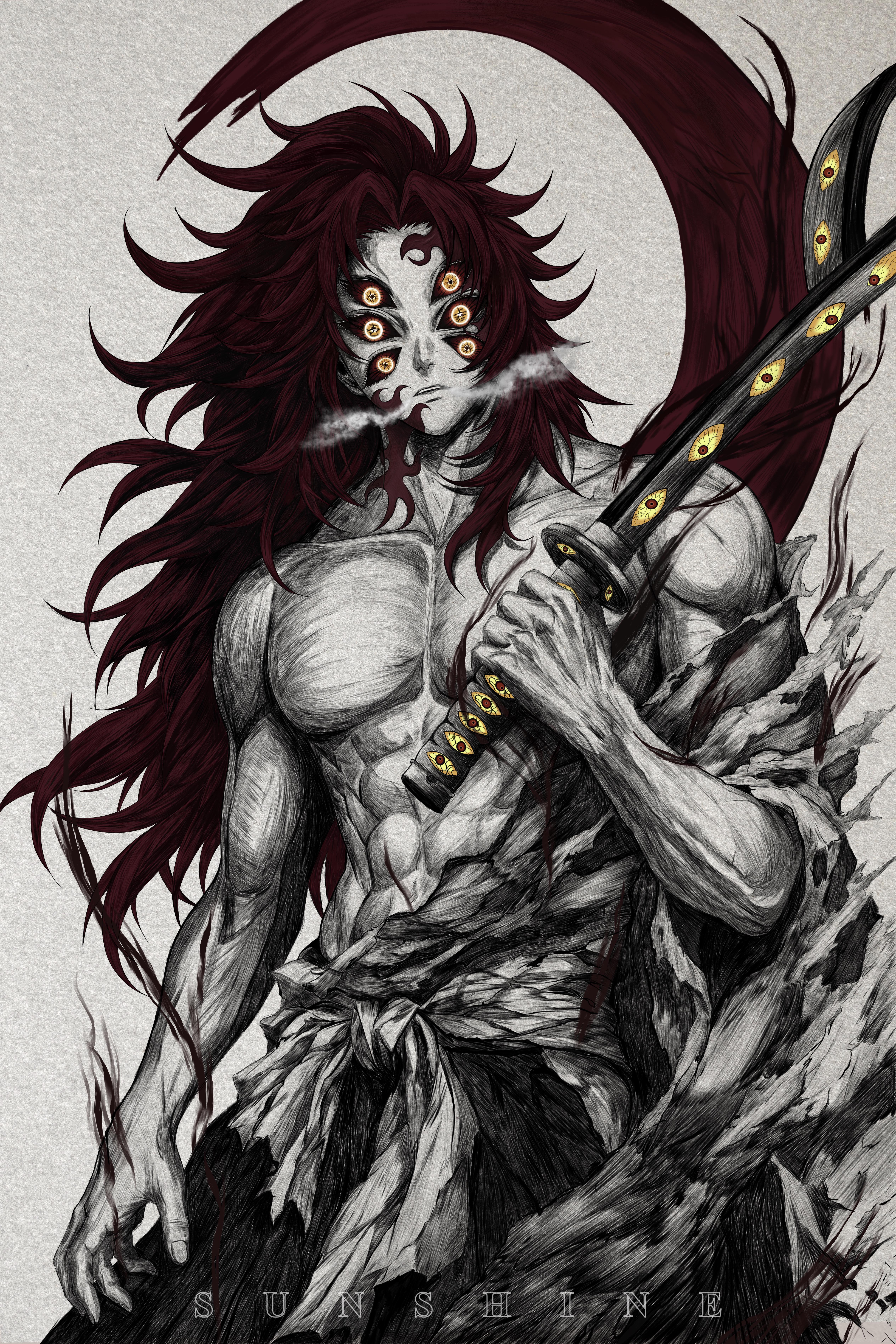 5058x7584 Kokushibou (art by me)