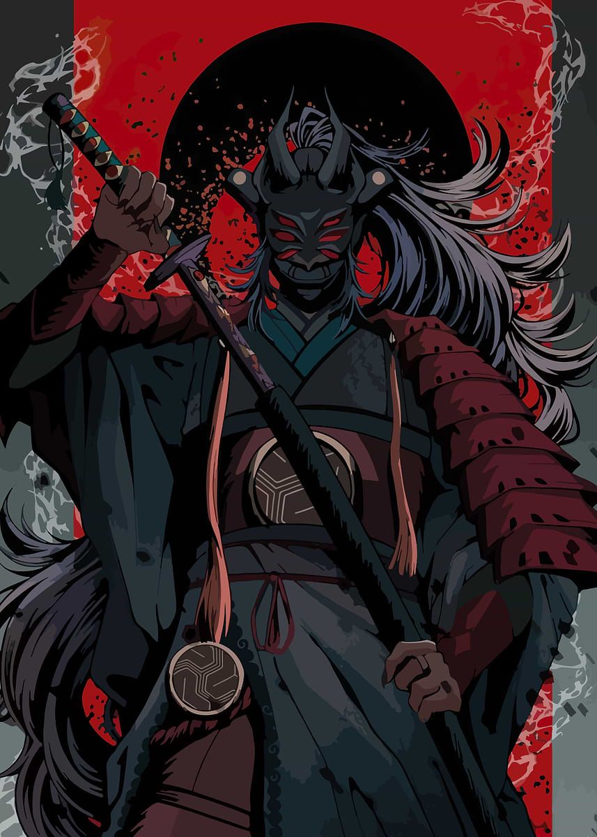 857x1200 Demon Slayer Kokushibo Poster, Picture & Metal Print
