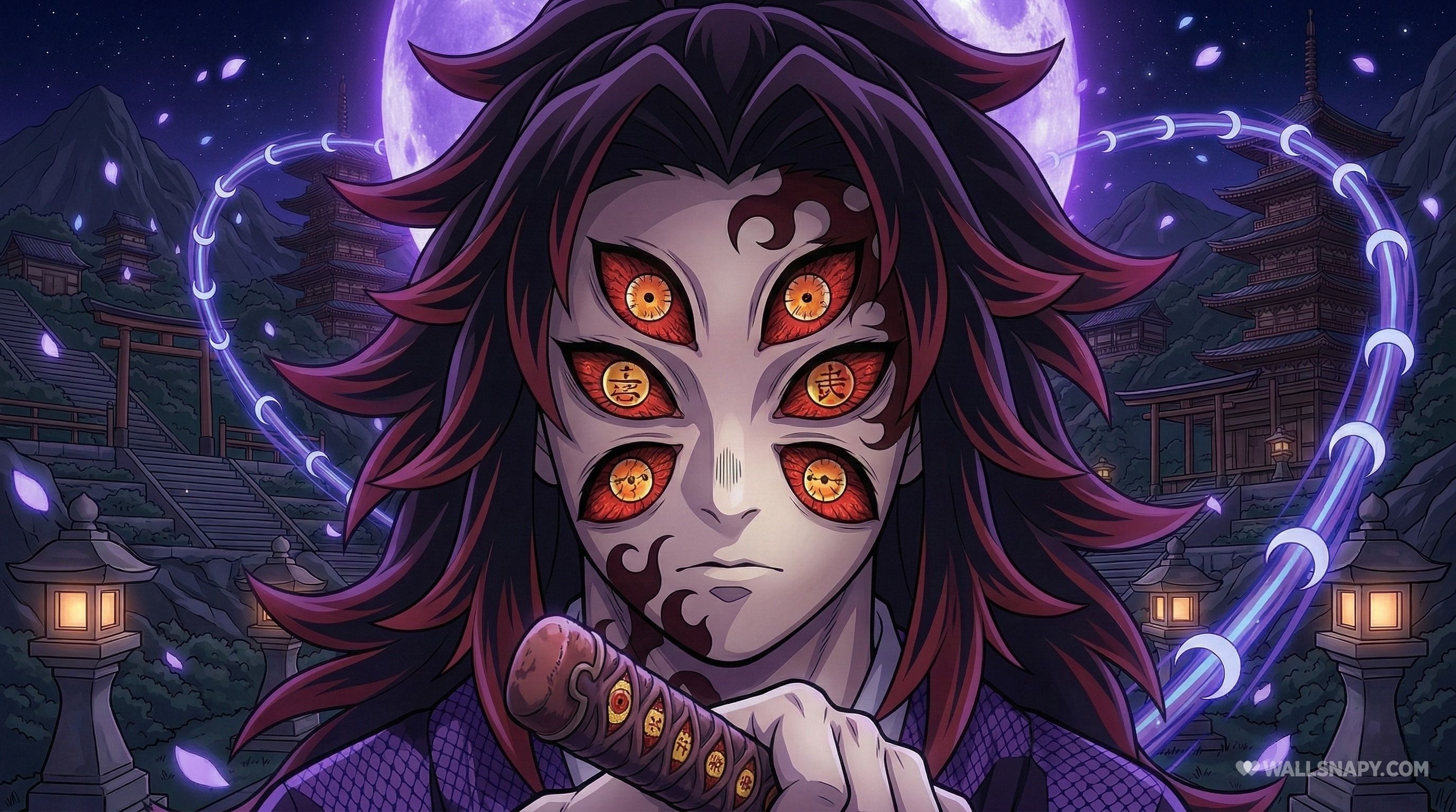 2752x1536 Kokushibo upper moon one six eyes portrait 4k wallpaper