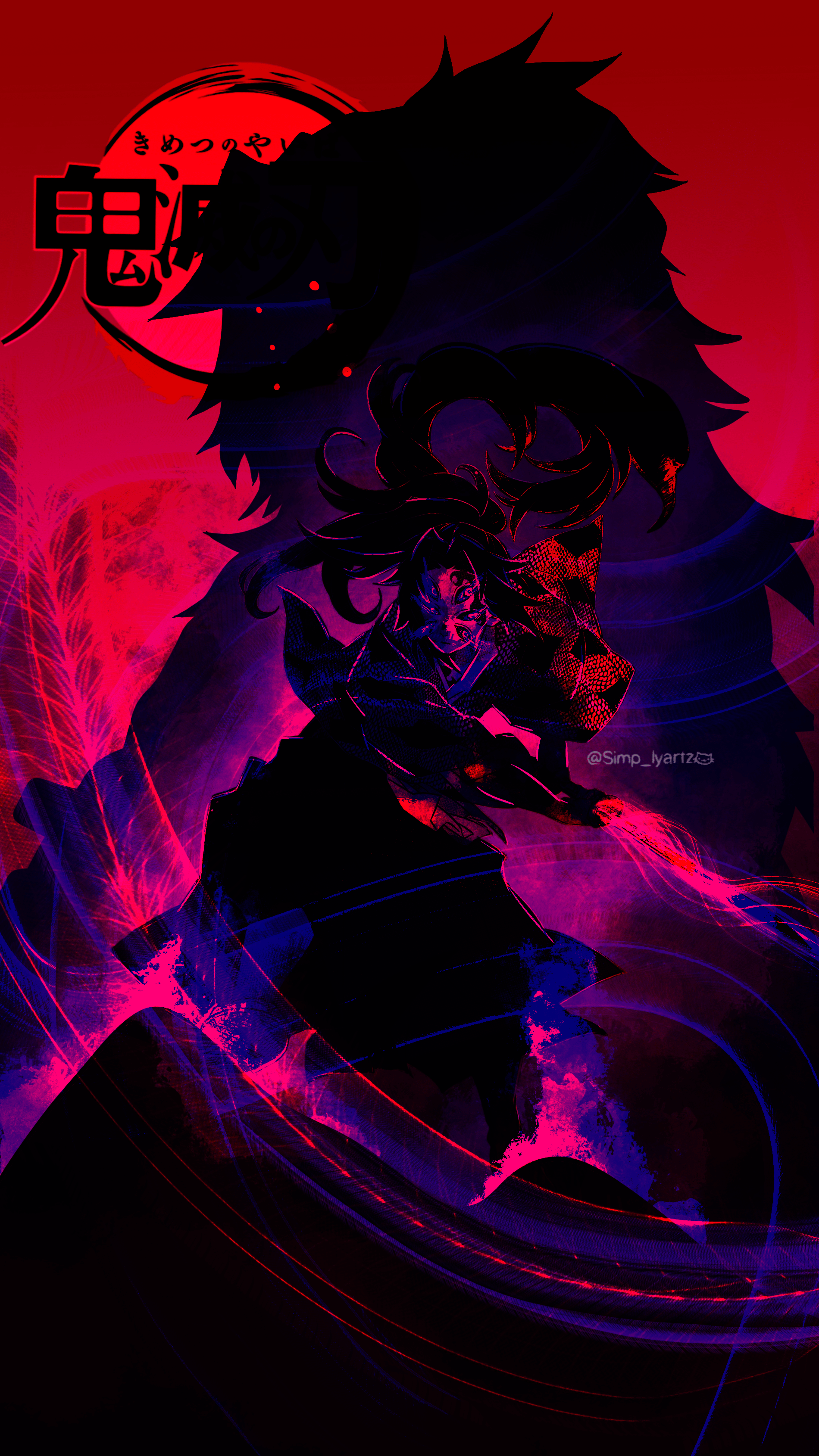 1900x3380 Kokushibo. // Art by me ^o^( let me know which one you liked the most)
