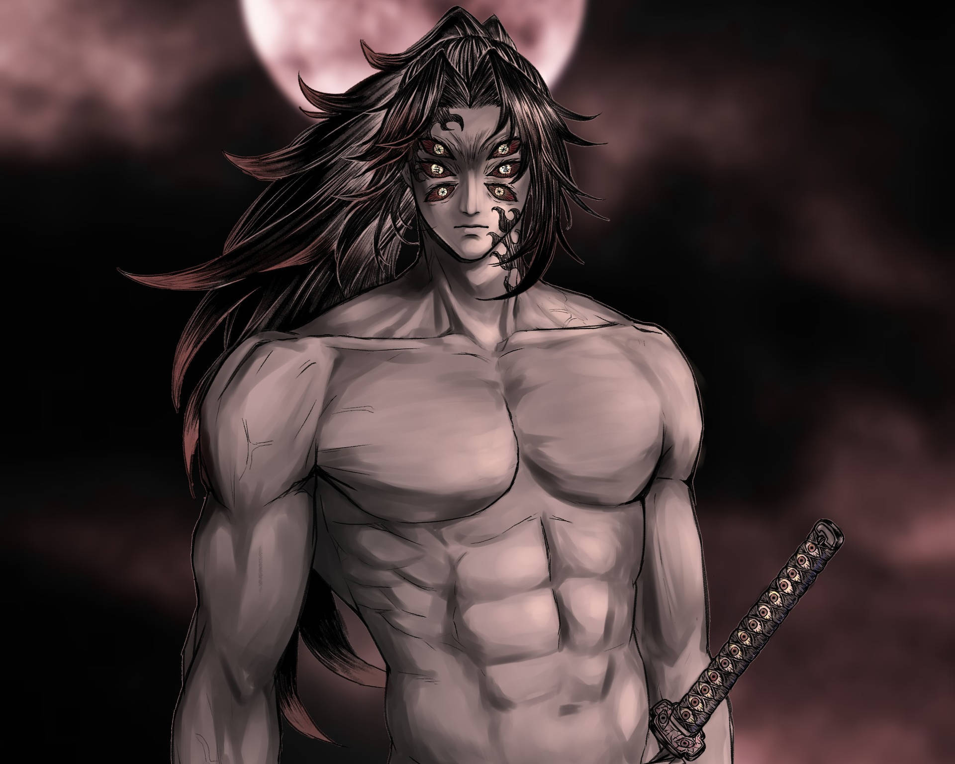 1920x1536 Download The fearsome Demon Slayer Kokushibo Wallpaper