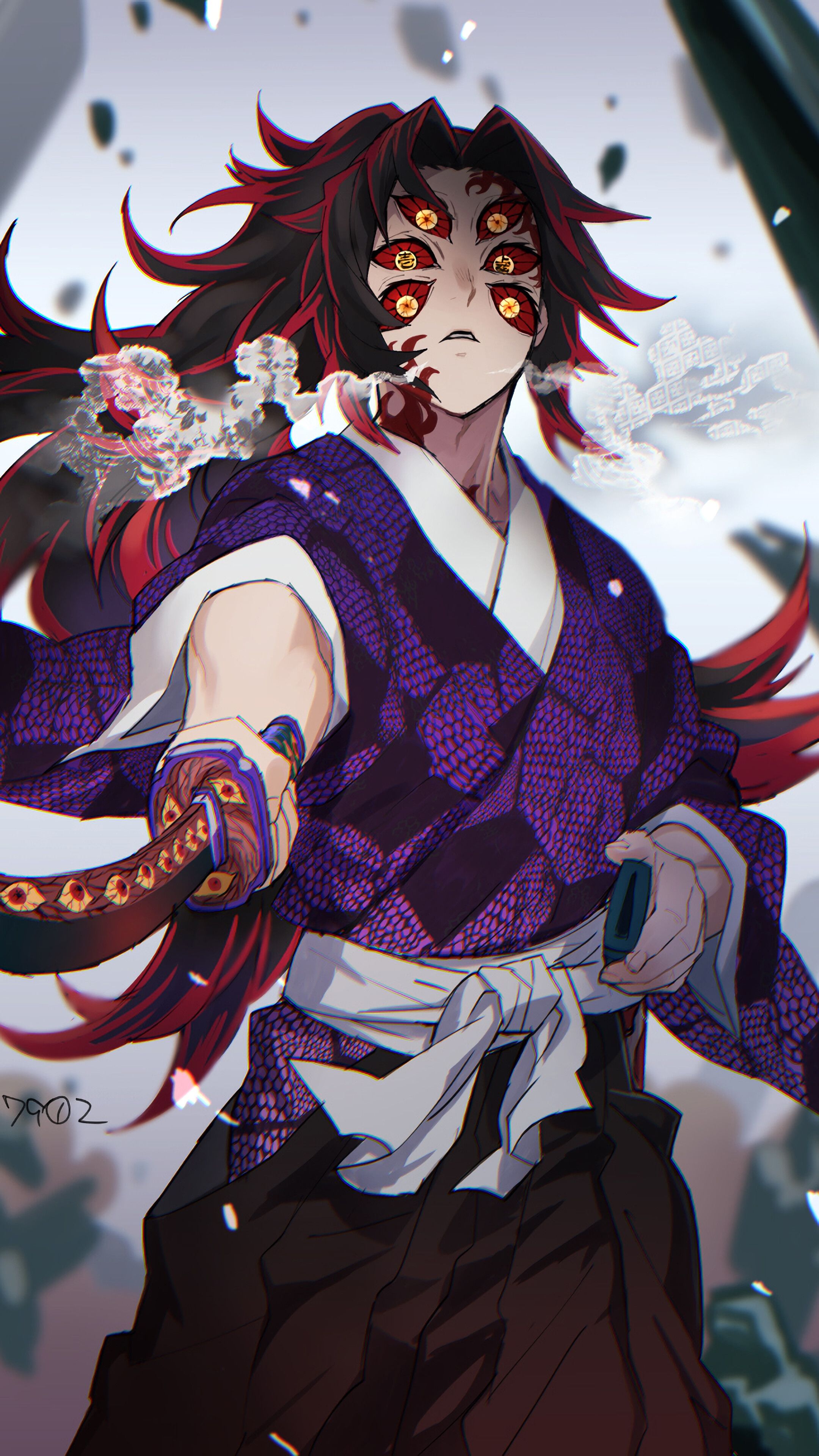 2160x3840 Kokushibo Demon Slayer Wallpaper