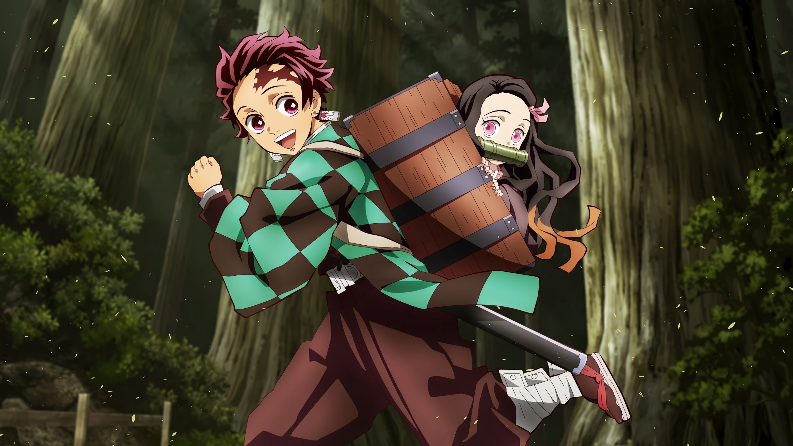 2560x1440 Demon Slayer: Kimetsu no Yaiba Wallpaper 4K, 5K, Nezuko Kamado