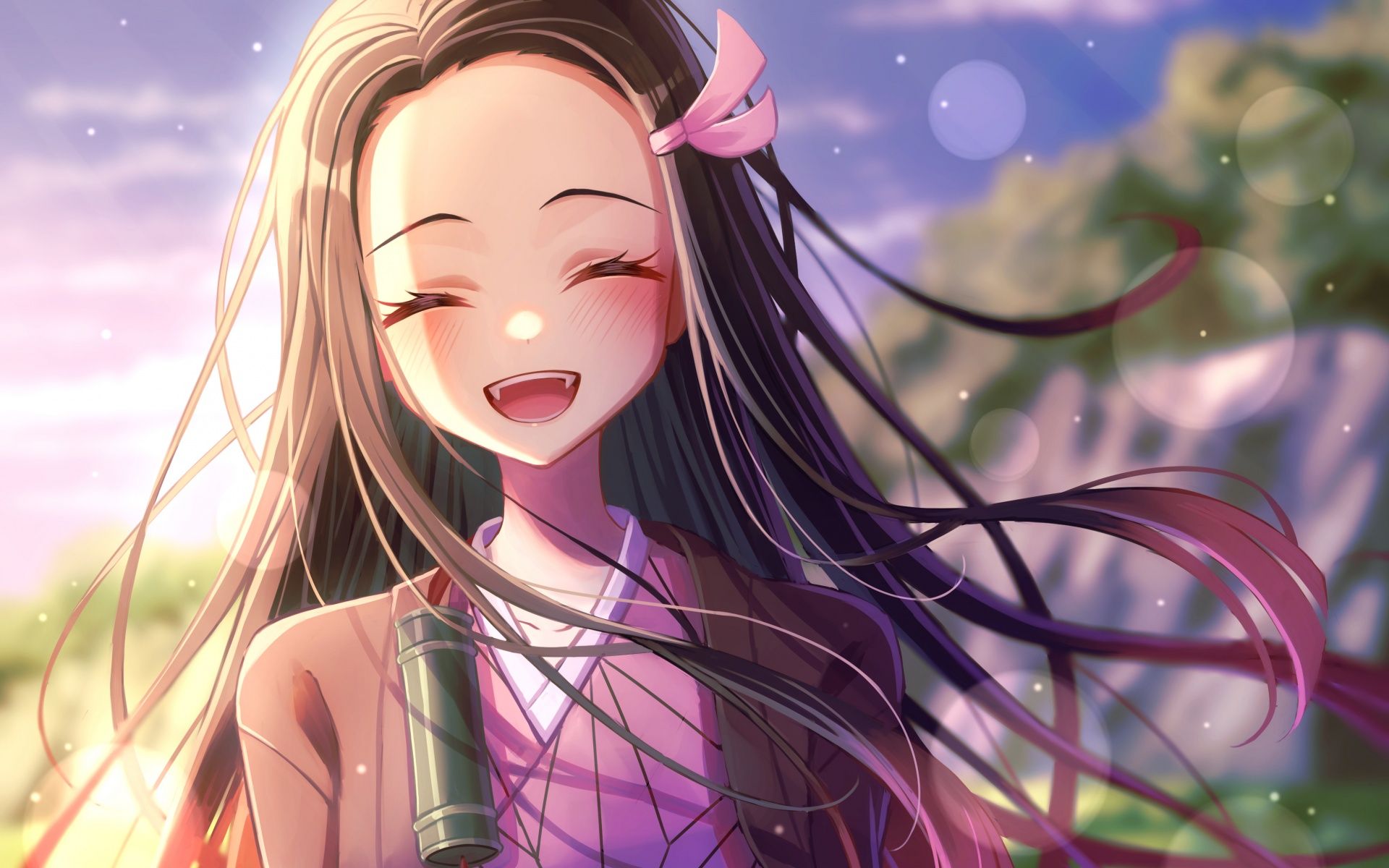 1920x1200 Nezuko Kamado Wallpaper 4K, Anime girl