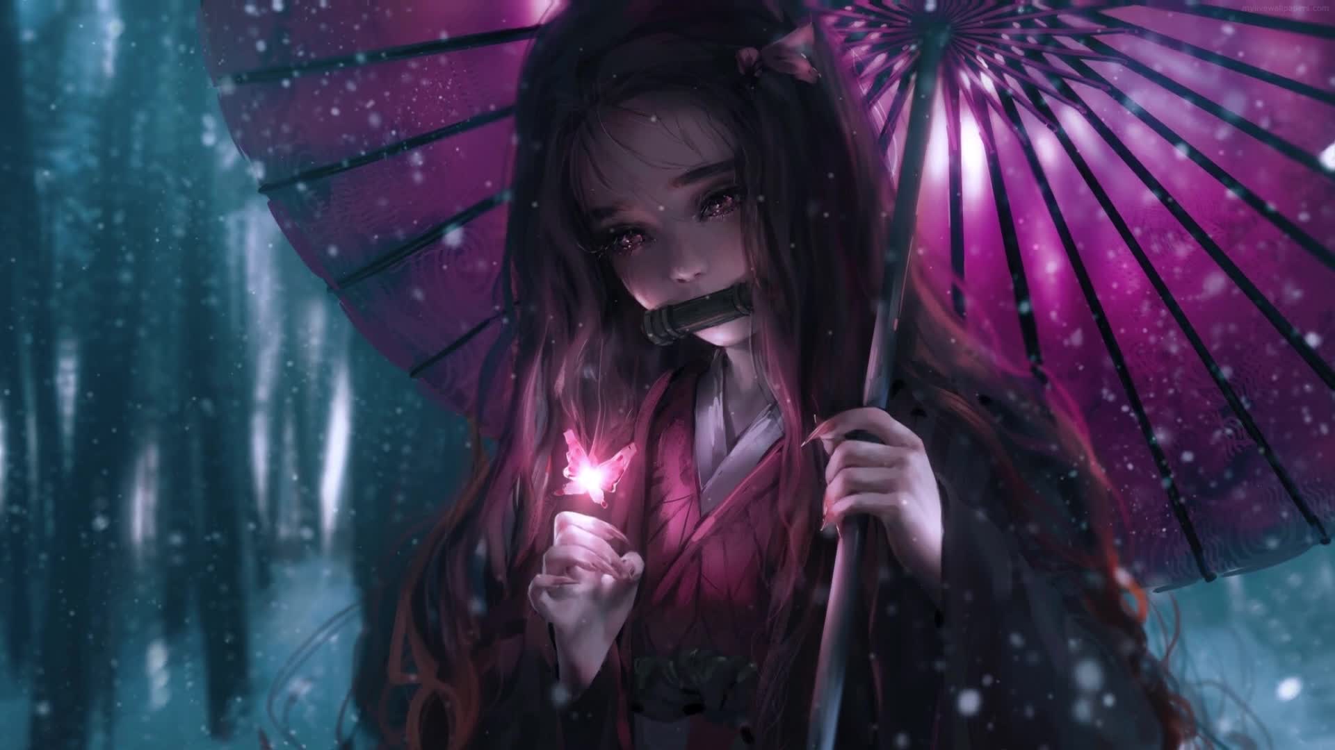 1920x1080 PC Nezuko Kamado Demon Slayer Live Wallpaper Free Live Wallpaper