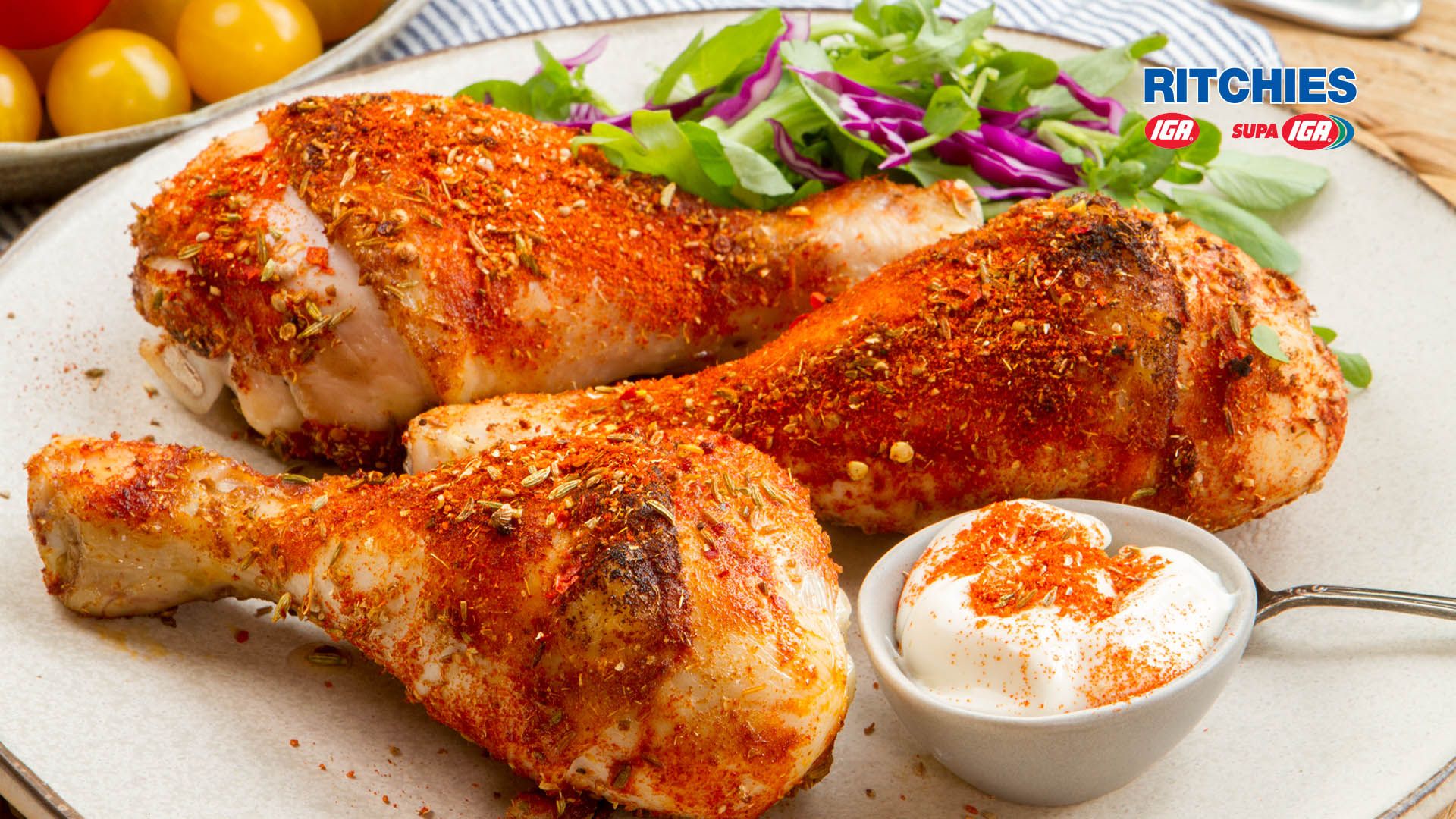 1920x1080 chicken drumsticks with smoky spice rub