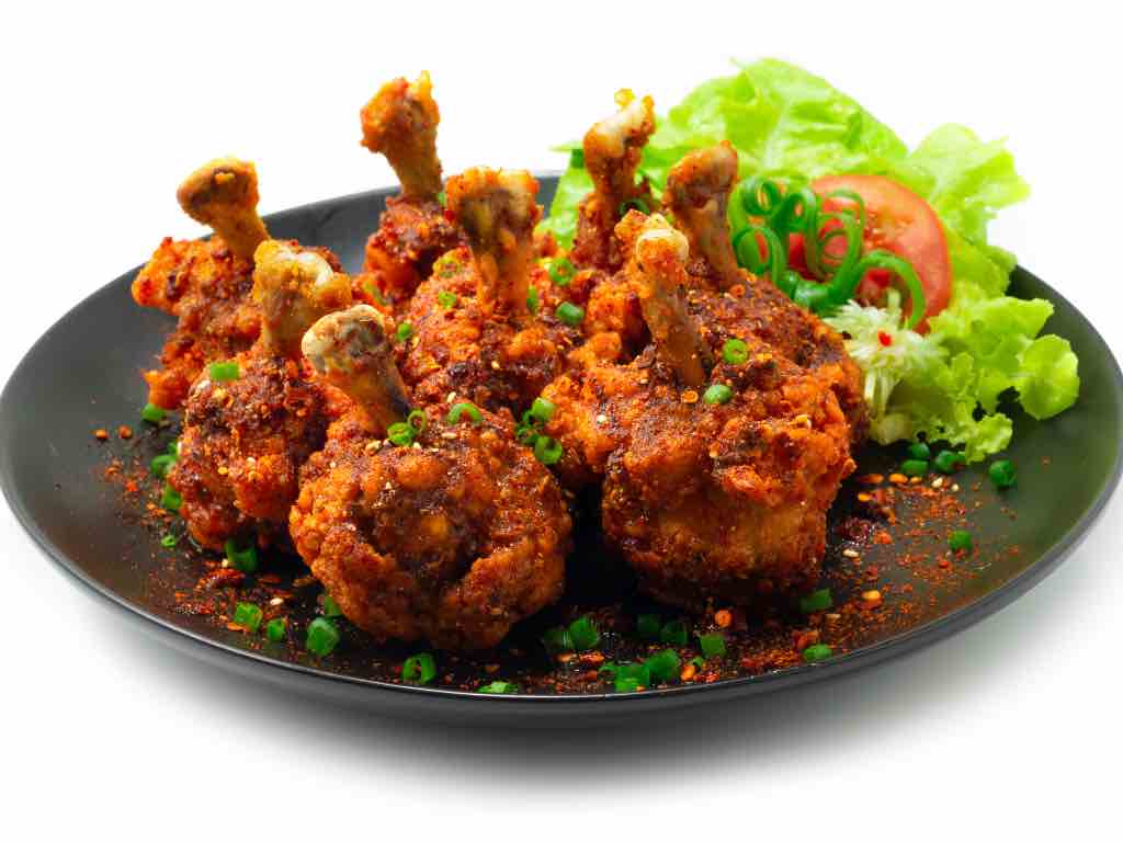 1024x768 The Sweet and Savory Symphony of Lollipop Chicken Legs