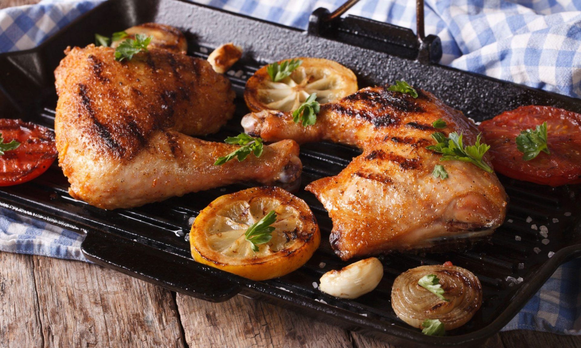 1920x1152 Download Vegetable Meat Food Chicken HD Wallpaperx1200