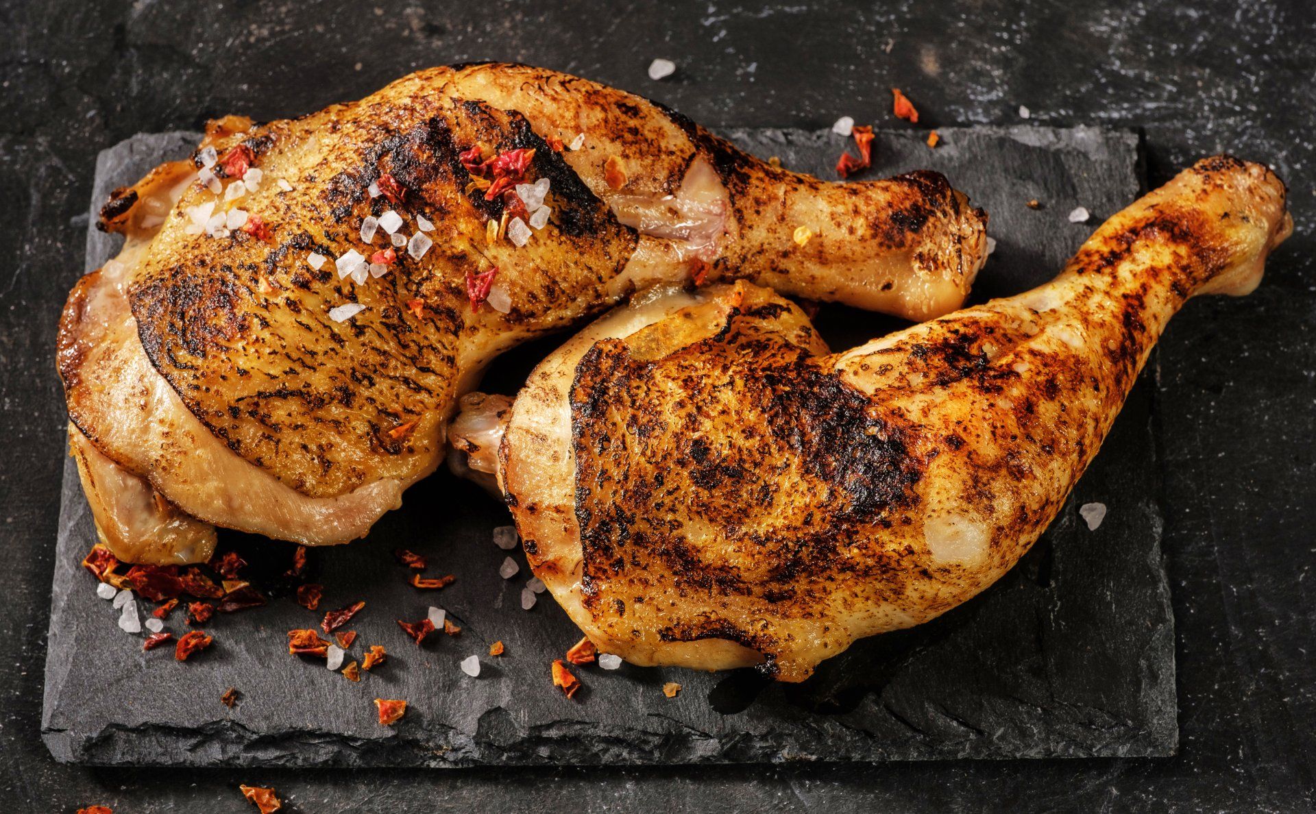 1920x1188 4K Ultra HD Crispy Roasted Chicken Legs Meat Feastx3000