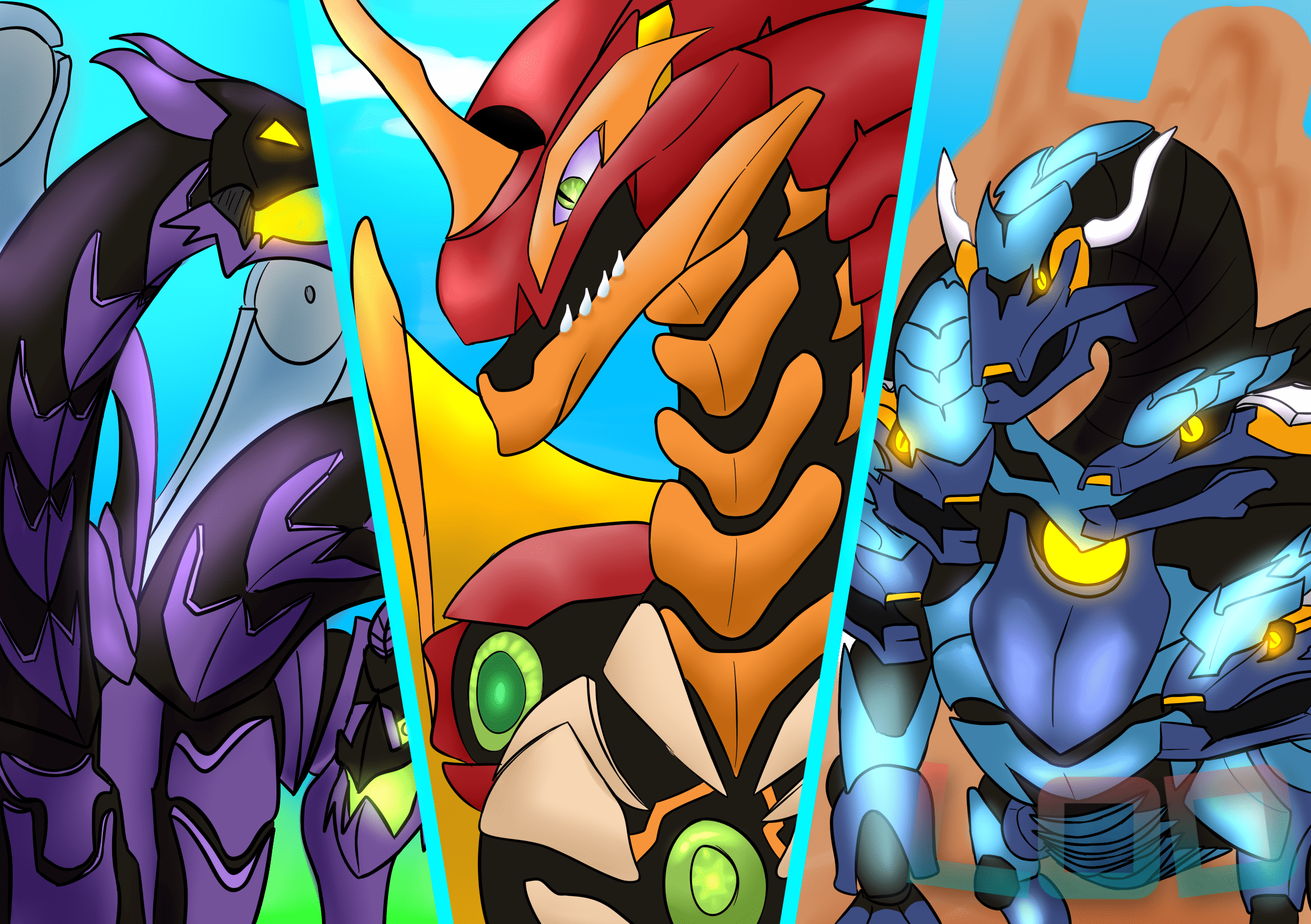 2480x1748 I drawing my pack of bakugan battle planet