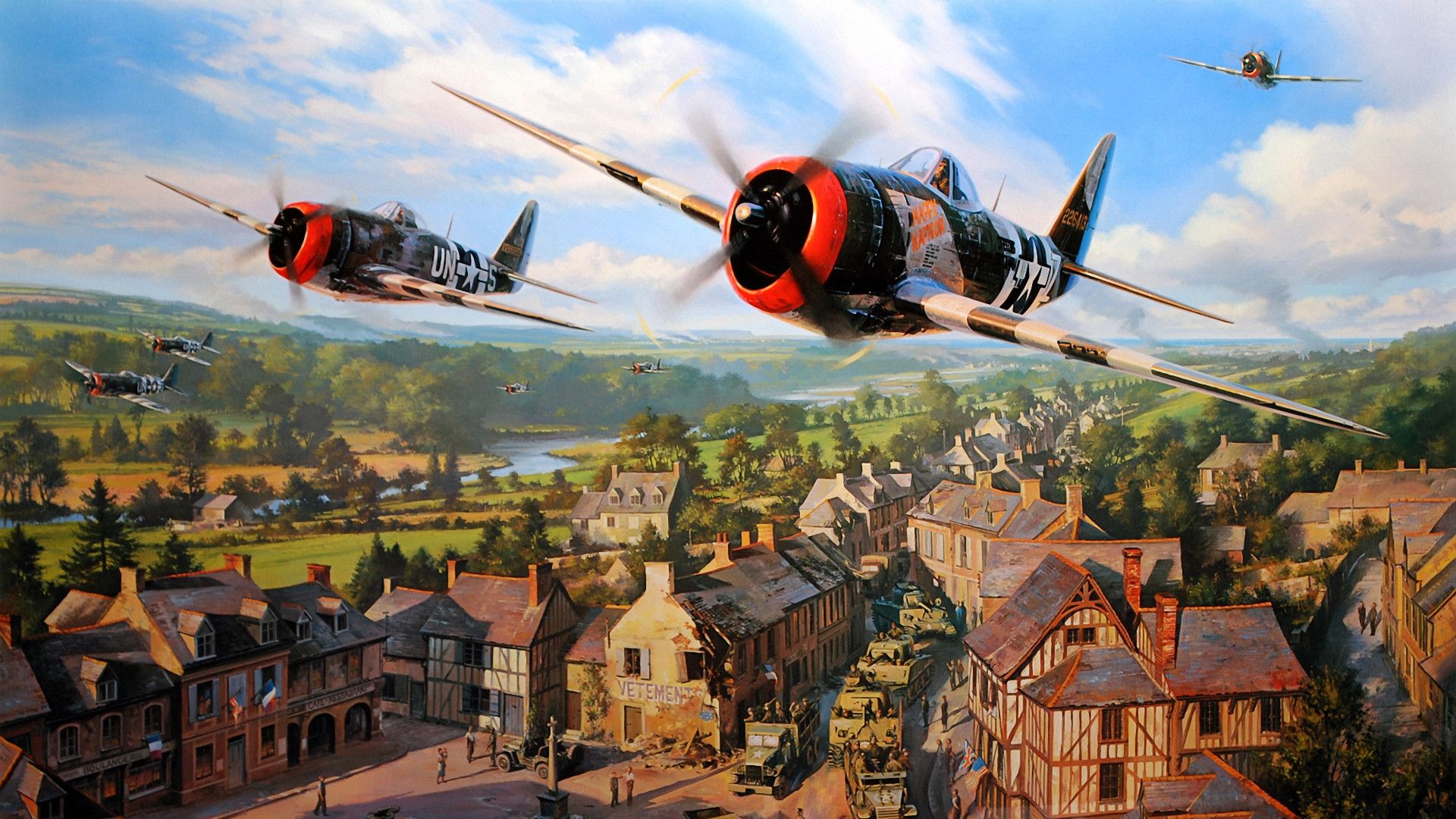 1920x1080 Free art, WW2 Full HD wallpaper for desktop and phone