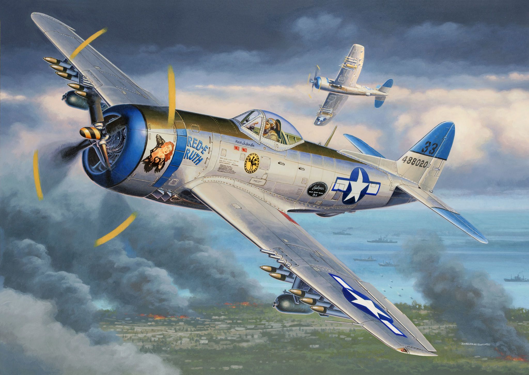 2048x1454 Republic P 47 Thunderbolt Wallpaper And Background: Free HD Download