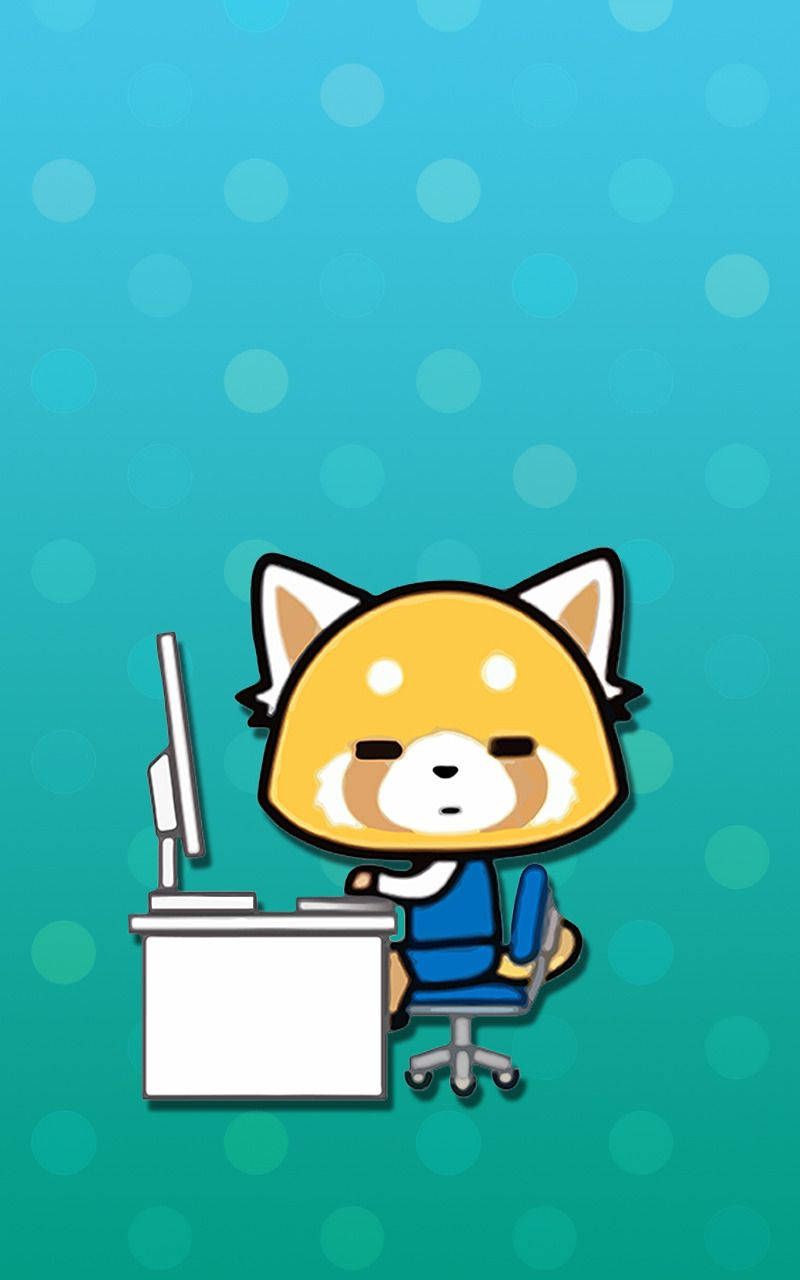 800x1280 Download Aggretsuko Work Mode Poster Wallpaper