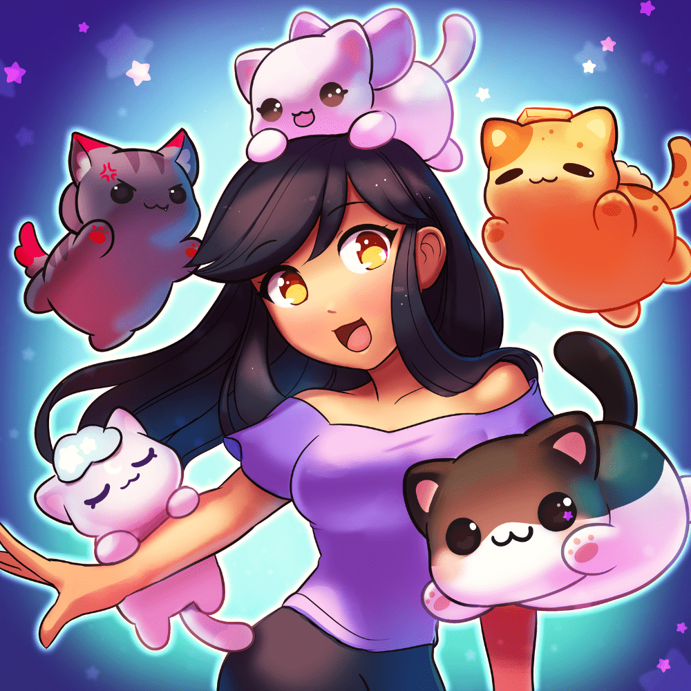 1000x1000 Aphmau Plush Wallpaper
