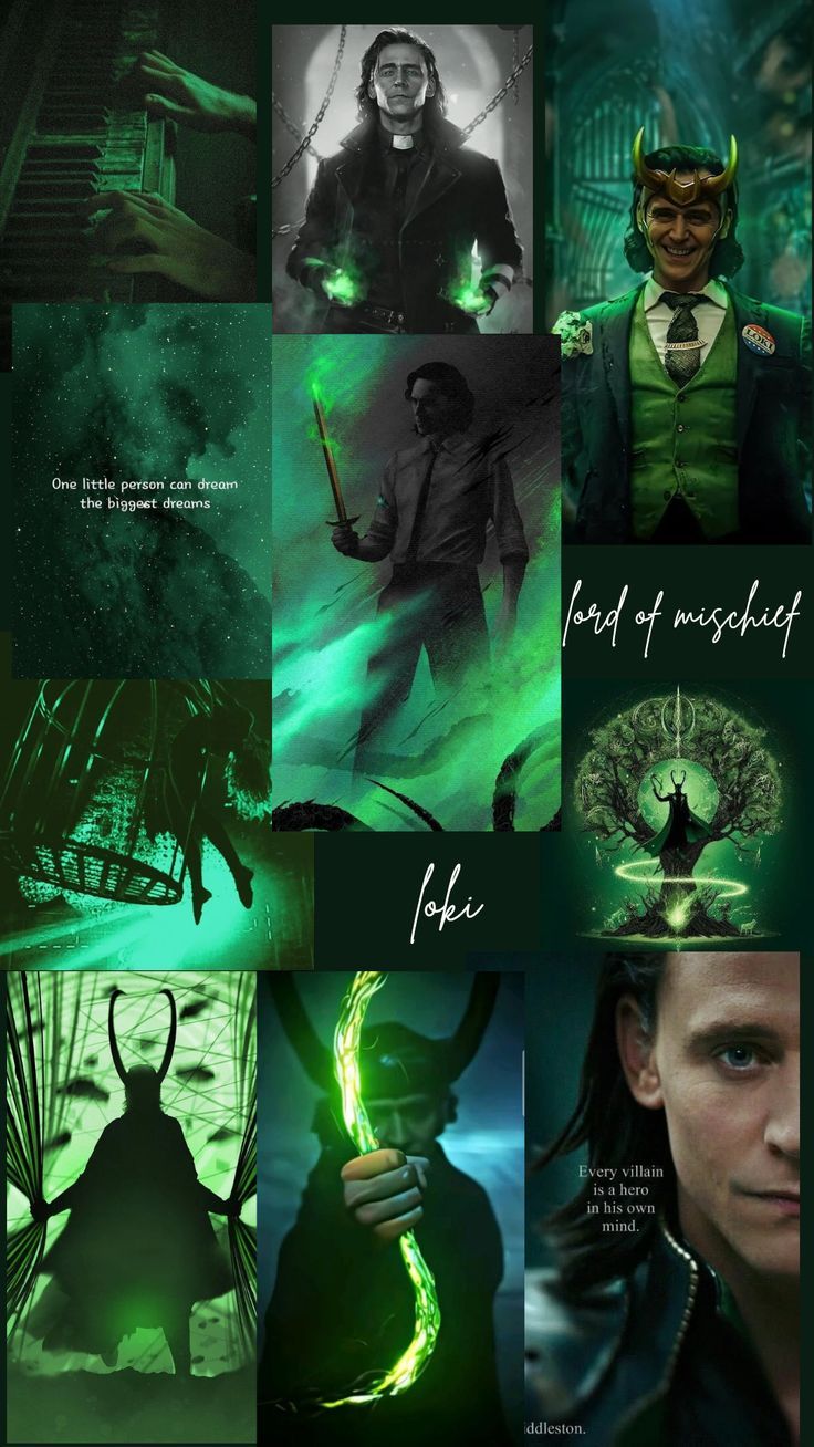 736x1308 loki aesthetic wallpaper green