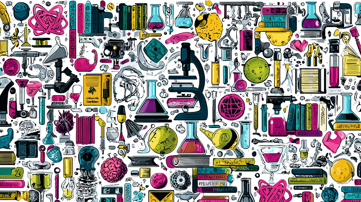 1200x673 Cartoon Cute Hand Drawn Science Seamless Pattern, Fairy, Tom, Experiment Background Image And Wallpaper for Free Download