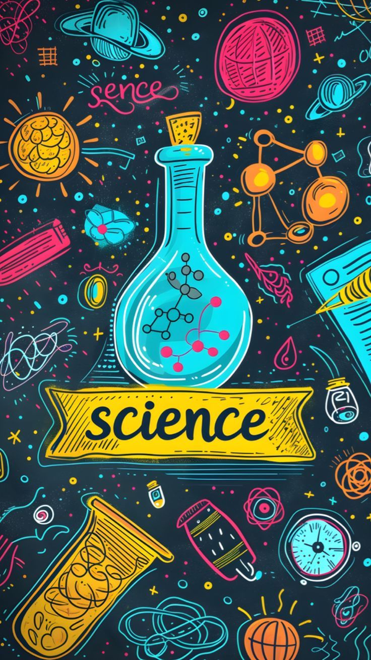 736x1308 Science doodles #wallpaper #art