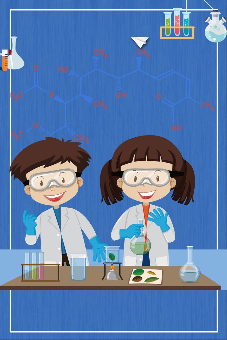 736x1104 Simple Cartoon Science Experiment Background Wallpaper Image For Free Download. Experimentos preescolar, Ciencia experimentos