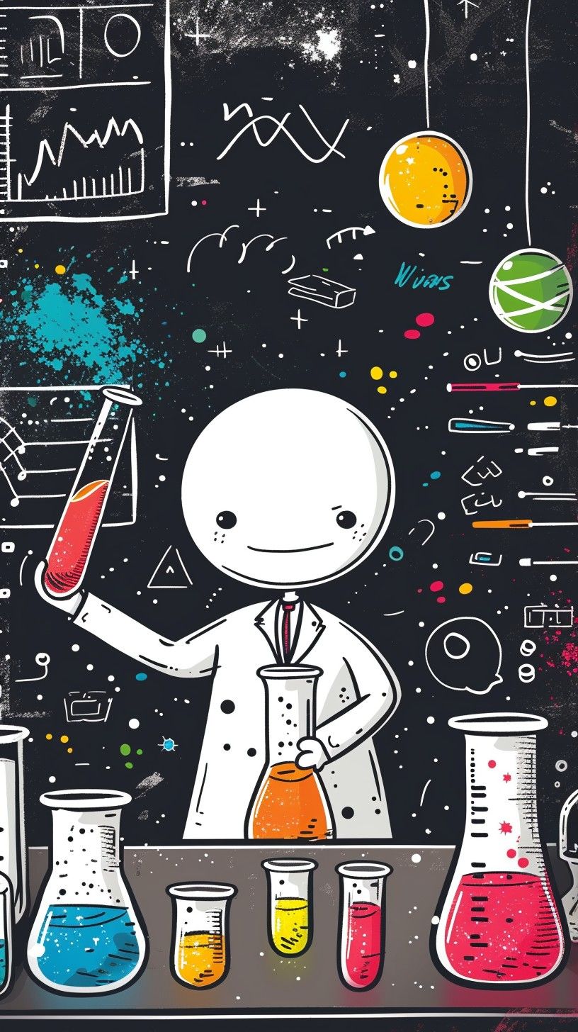 816x1456 Download Science Illustration Art Image, Science, Art