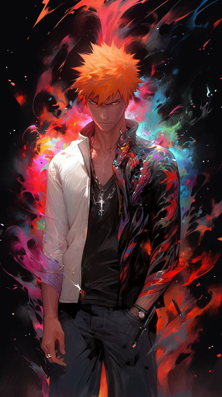 736x1313 Ichigo. Ichigo artwork, Ichigo with drip, Bleach ichigo art