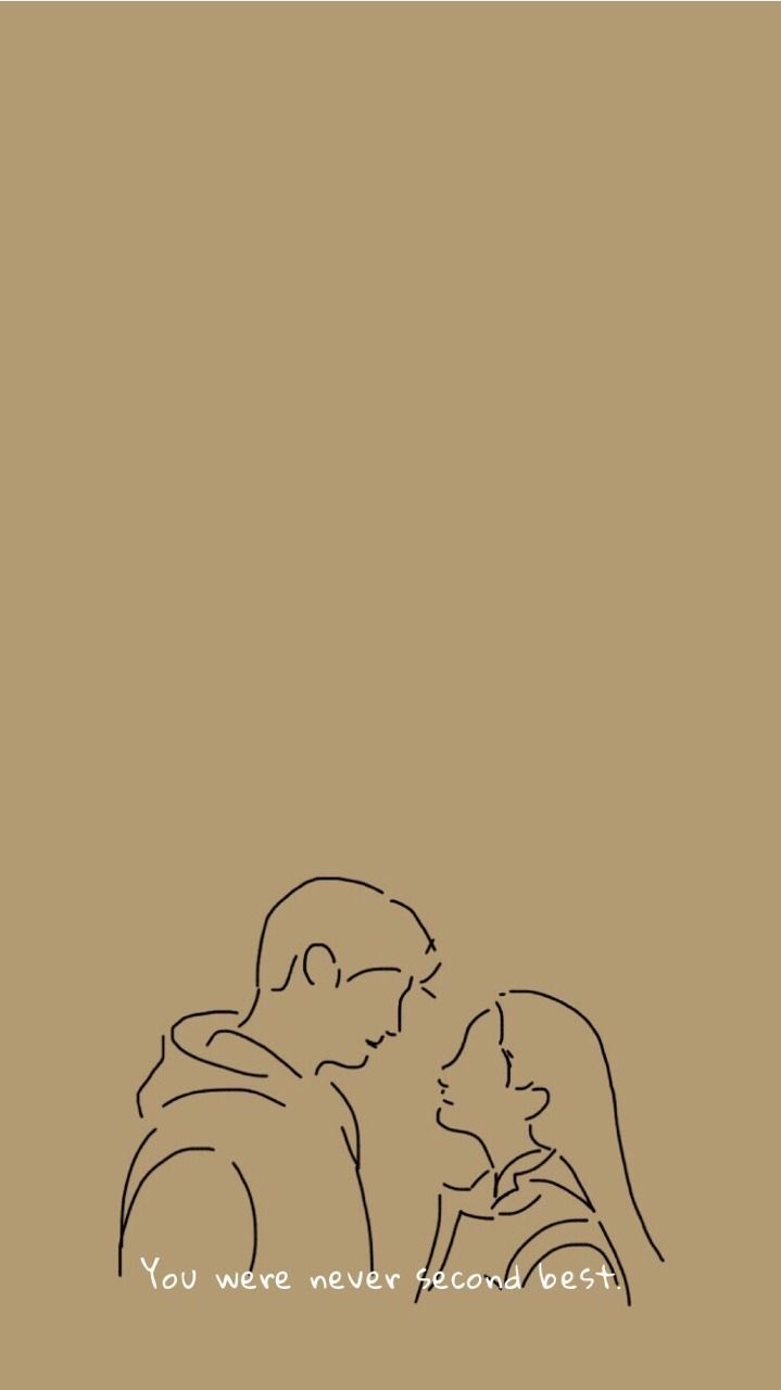 719x1280 You Were Never Second Best Wallpaper. First love wallpaper, Minimalist wallpaper love, Couple wallpaper with quotes