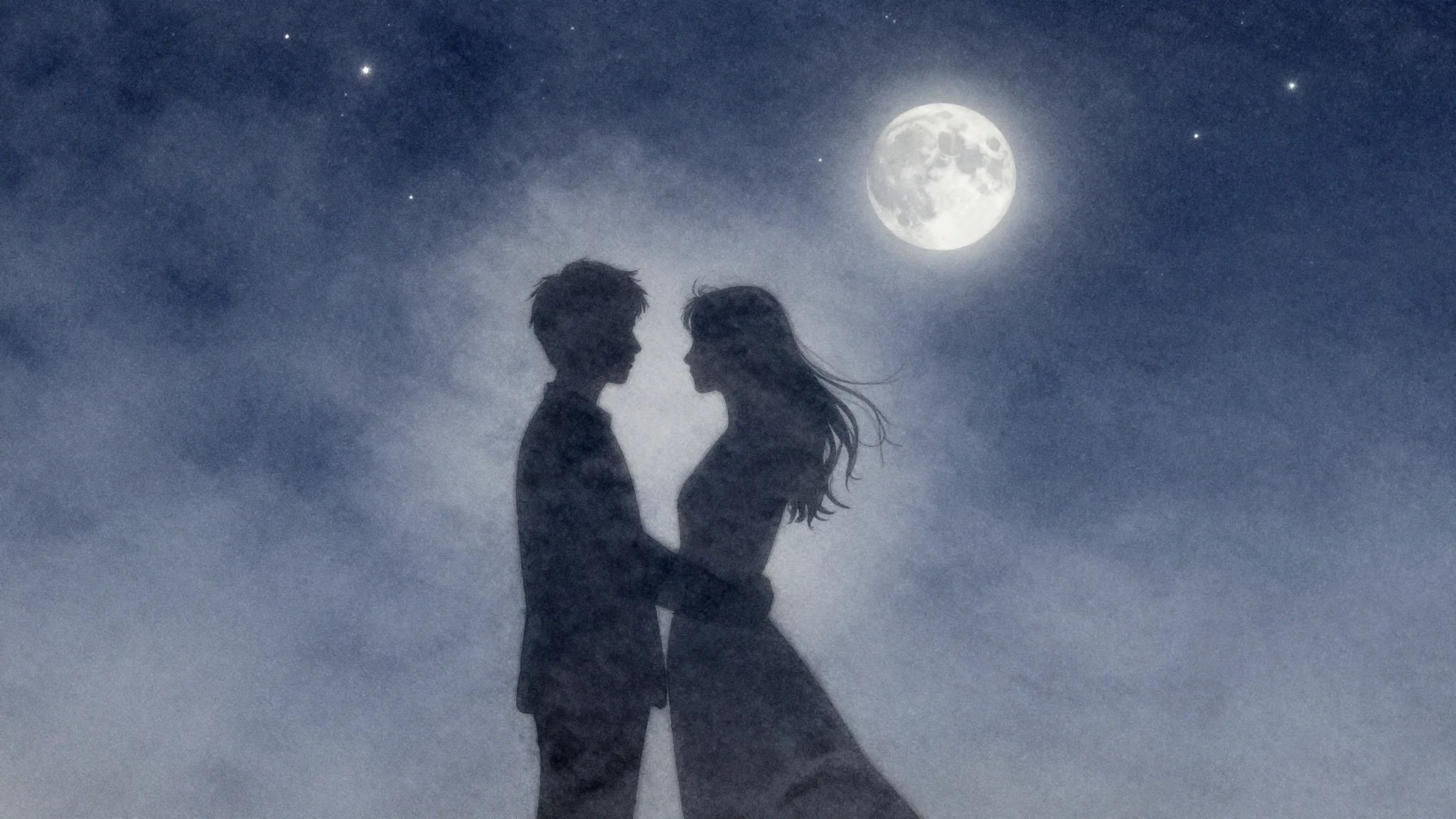 2048x1152 Minimalist Couple Illustrations. Picture. Download for free
