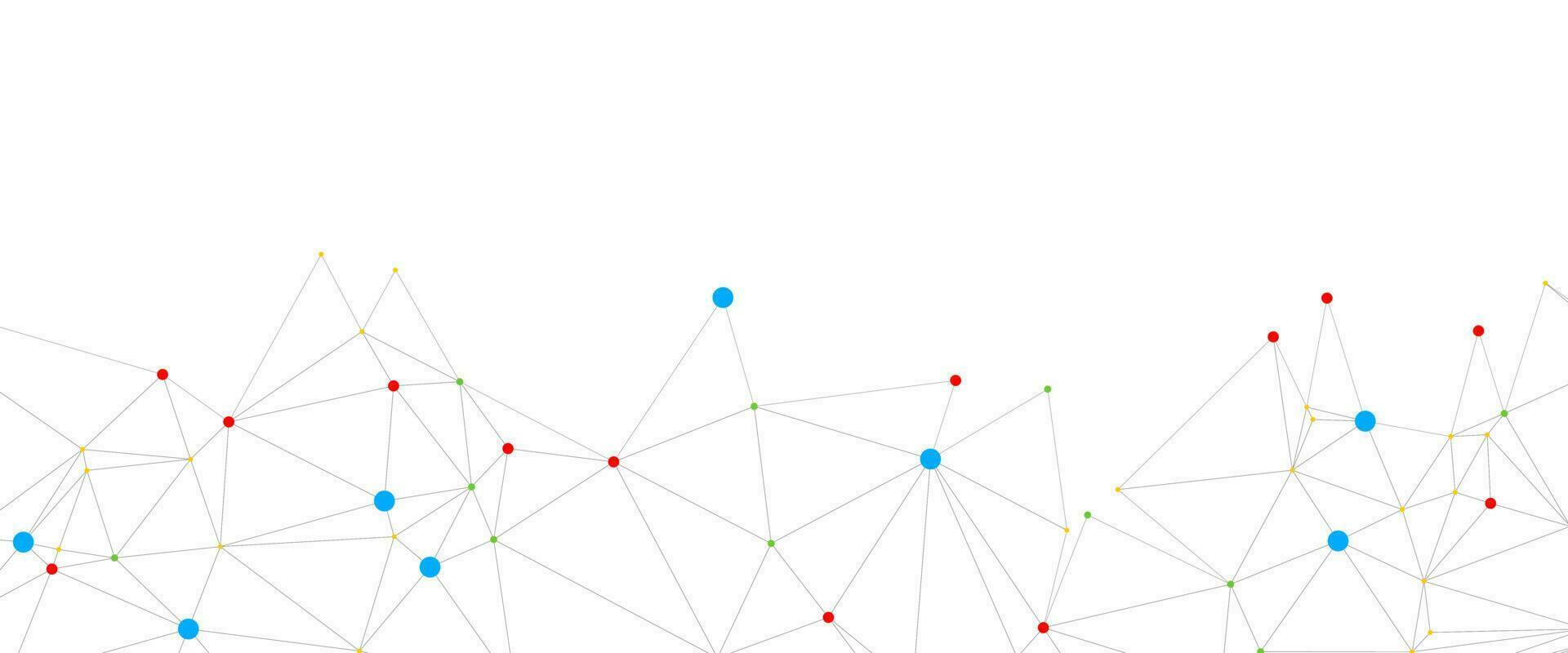 1920x800 geometric background and connecting dots and lines. Global network connection. Digital technology with plexus background