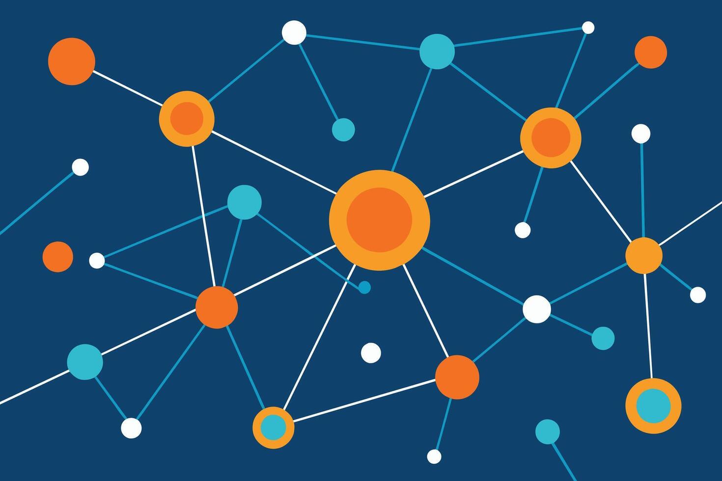 1470x980 Abstract background with connecting dots and lines. Technology graphic design and network connection