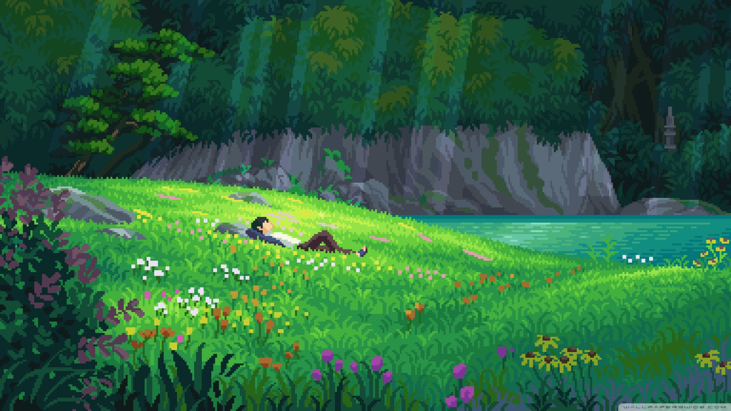 2560x1440 Pixel Art 4K UHD Wallpaper for UltraHD Desktop and TV : Widescreen and UltraWide Display : Dual Monitor : Smartphone and Tablet Devices
