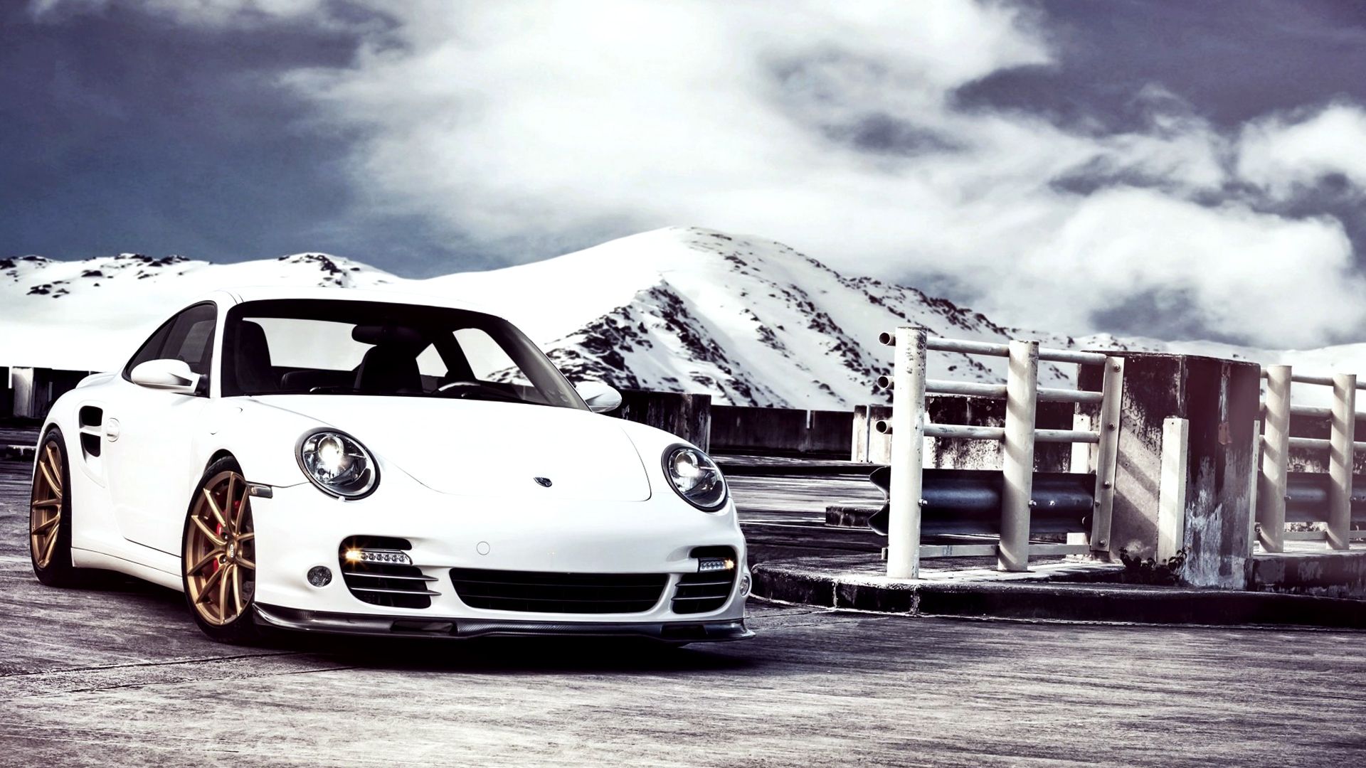 1920x1080 White Porsche 911 Turbo Car Wallpaper HD / Desktop and Mobile Background