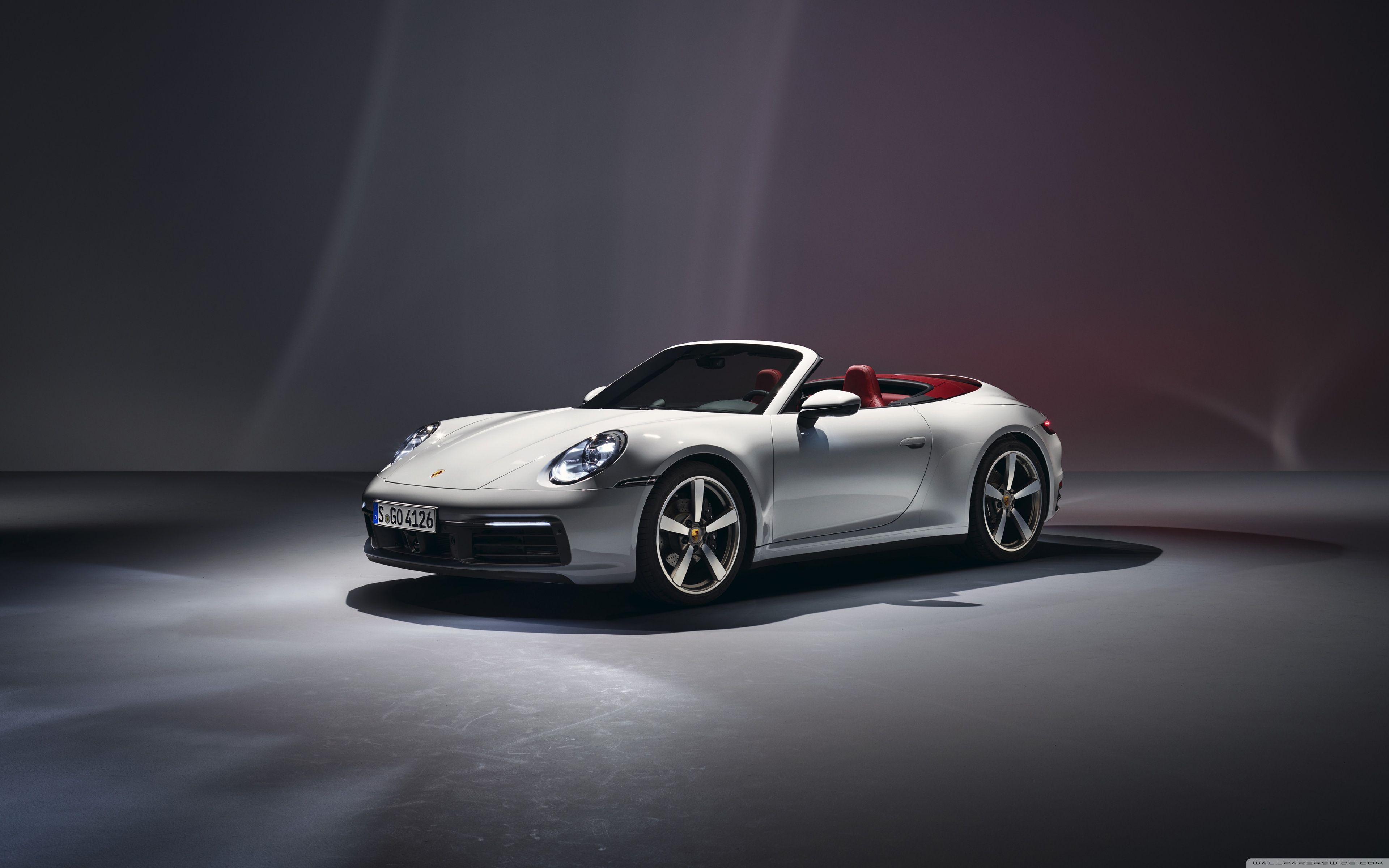 3840x2400 White Porsche 911 Carrera Cabriolet Car 4K UHD Wallpaper for UltraHD Desktop and TV : Widescreen and UltraWide Display : Dual and Triple Monitor : Smartphone and Tablet Devices