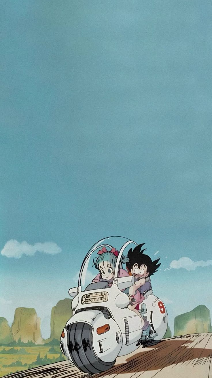 736x1308 Bulma and goku