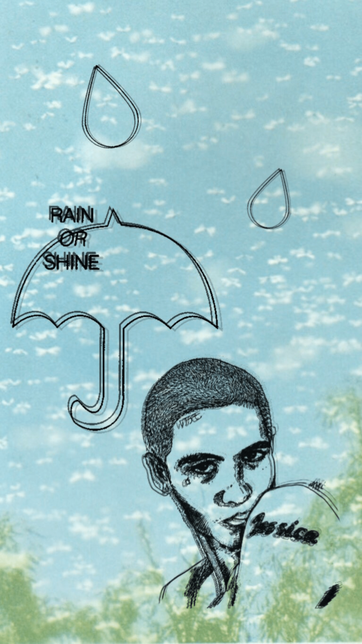 1242x2208 Rain Or Shine Wallpaper