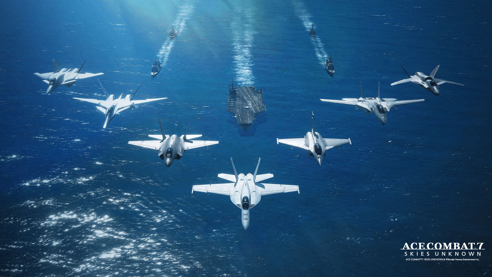 1920x1080 ACE COMBAT™ 7: SKIES UNKNOWN' Worldwide Sales Exceed 7 Million Copies Commemorative Wallpaper