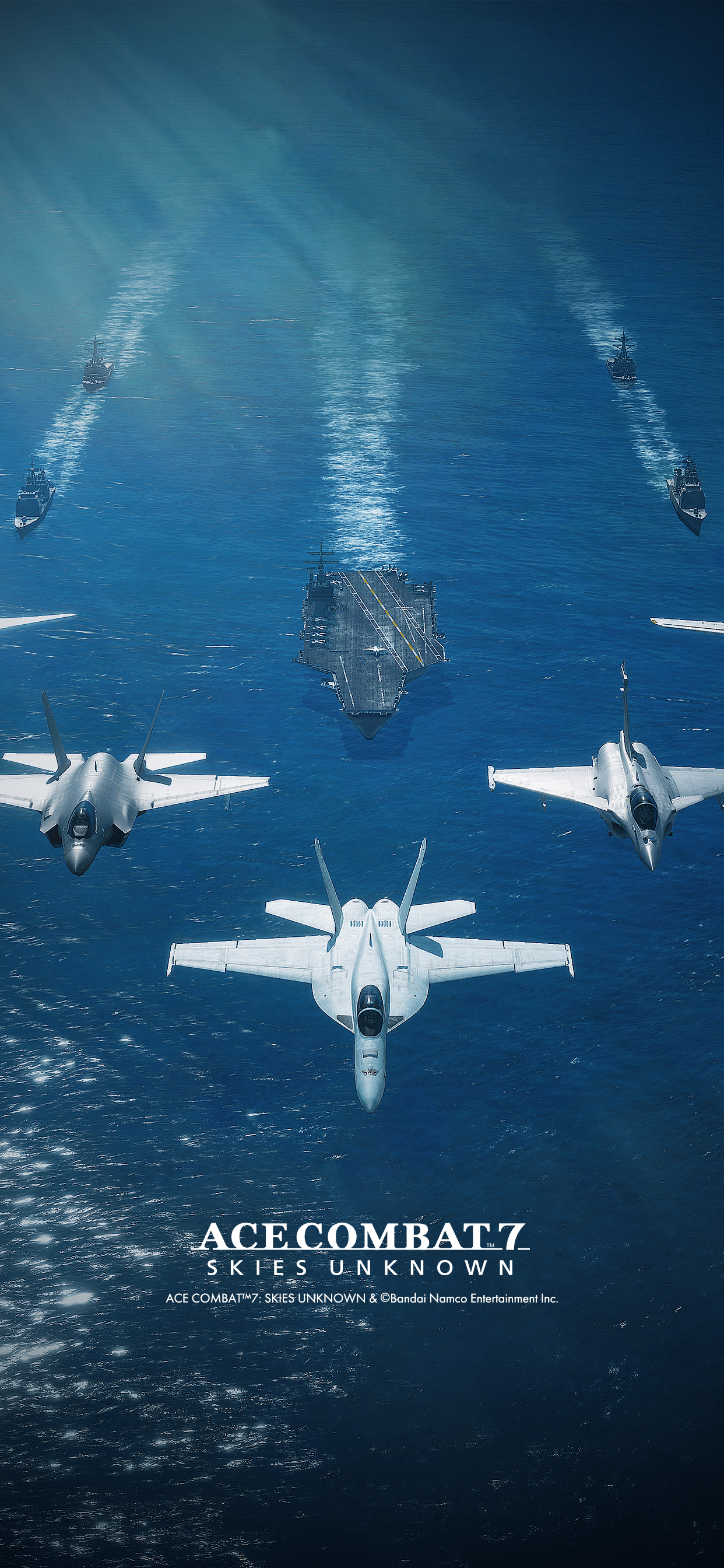 1242x2688 ACE COMBAT™ 7: SKIES UNKNOWN' Worldwide Sales Exceed 7 Million Copies Commemorative Wallpaper