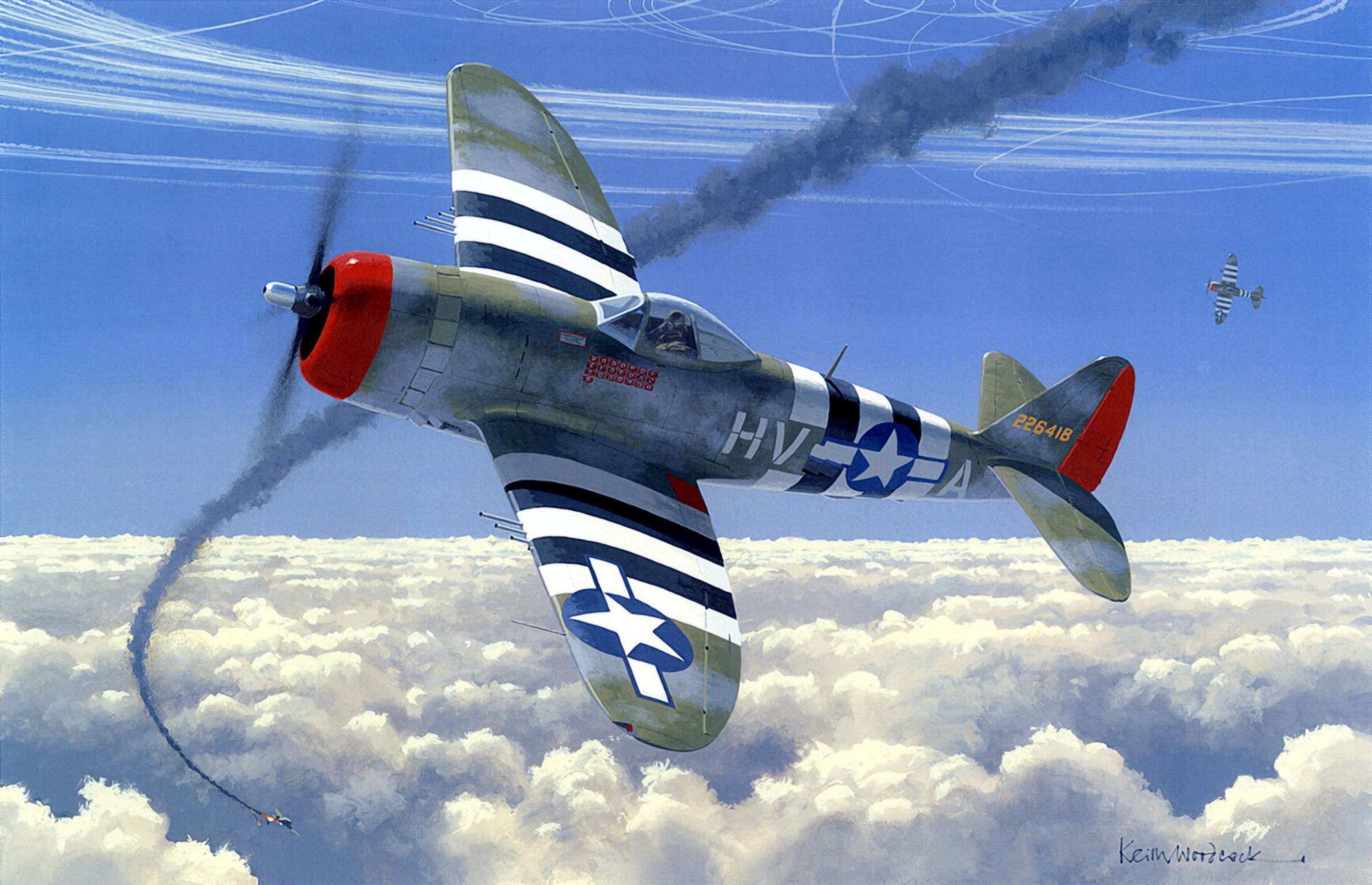 2400x1549 Free aircraft, war, art 2K wallpaper for desktop and phone