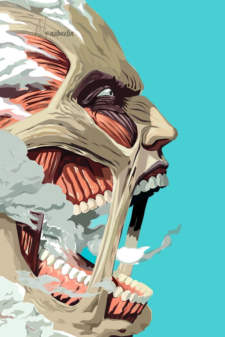 736x1103 TITAN COLOSAL Shingeki No Kyojin Vector Art on Illustrator